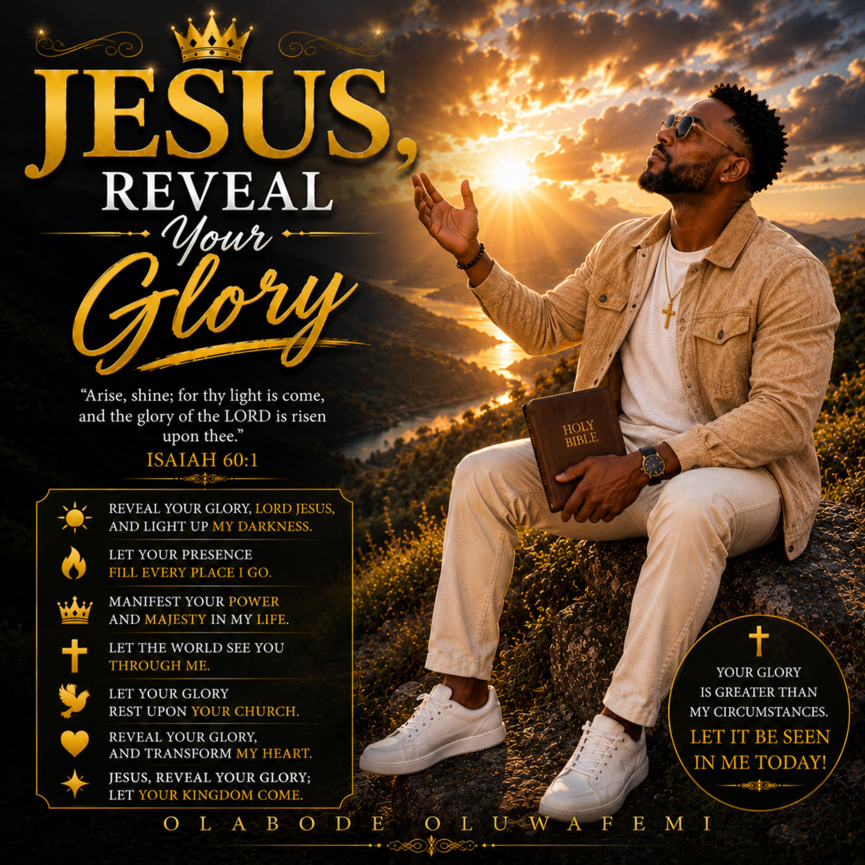 Jesus, Reveal Your Glory by olabode oluwafemi cover art
