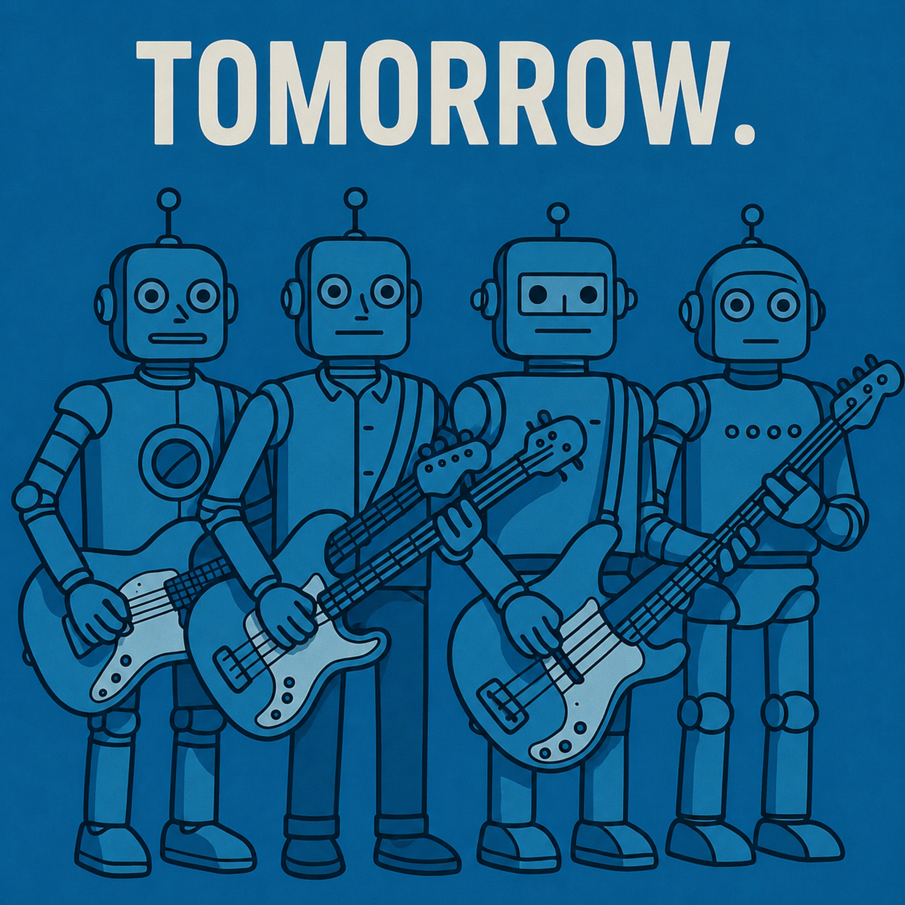 Tomorrow by Bots with guitars cover art