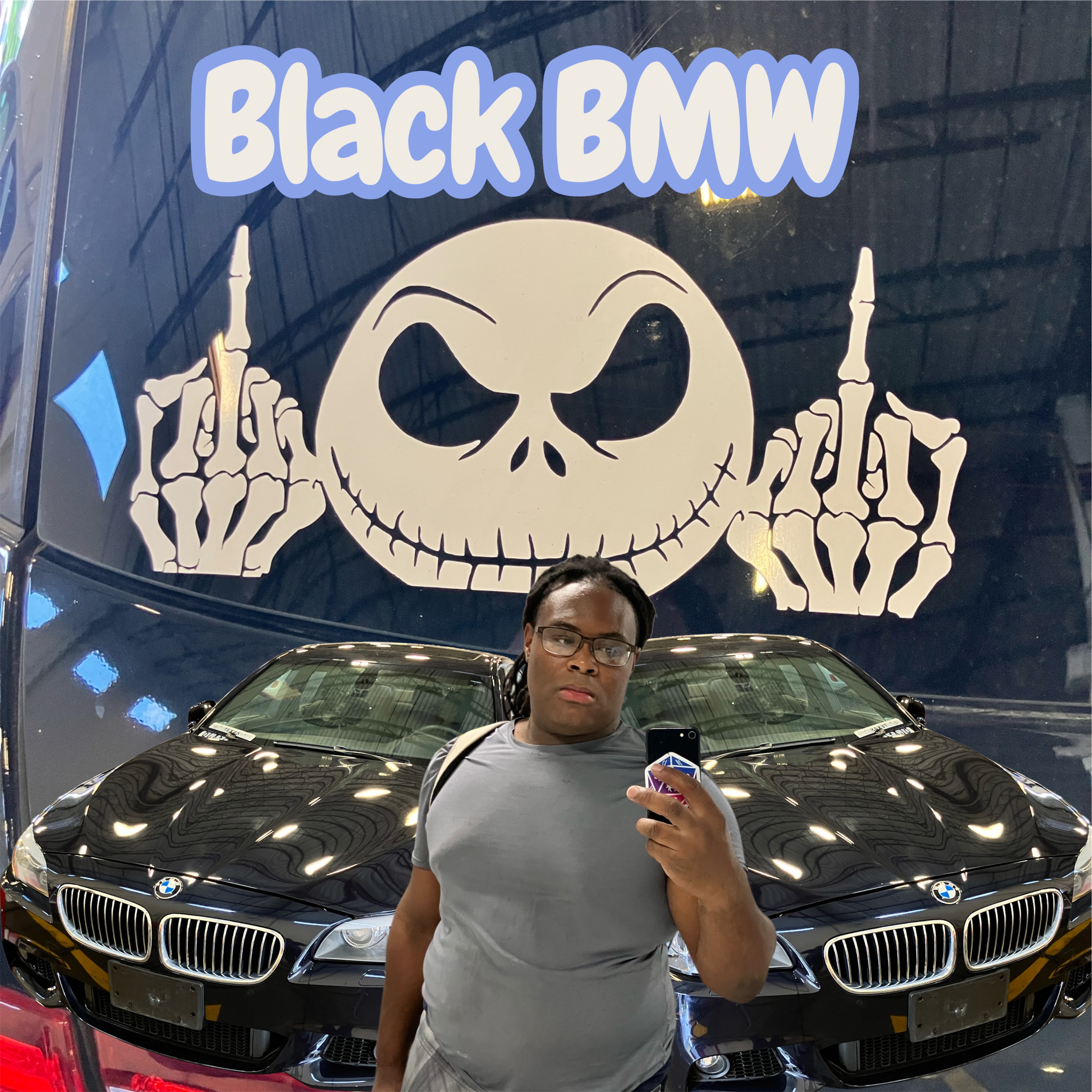 Black BMW artwork