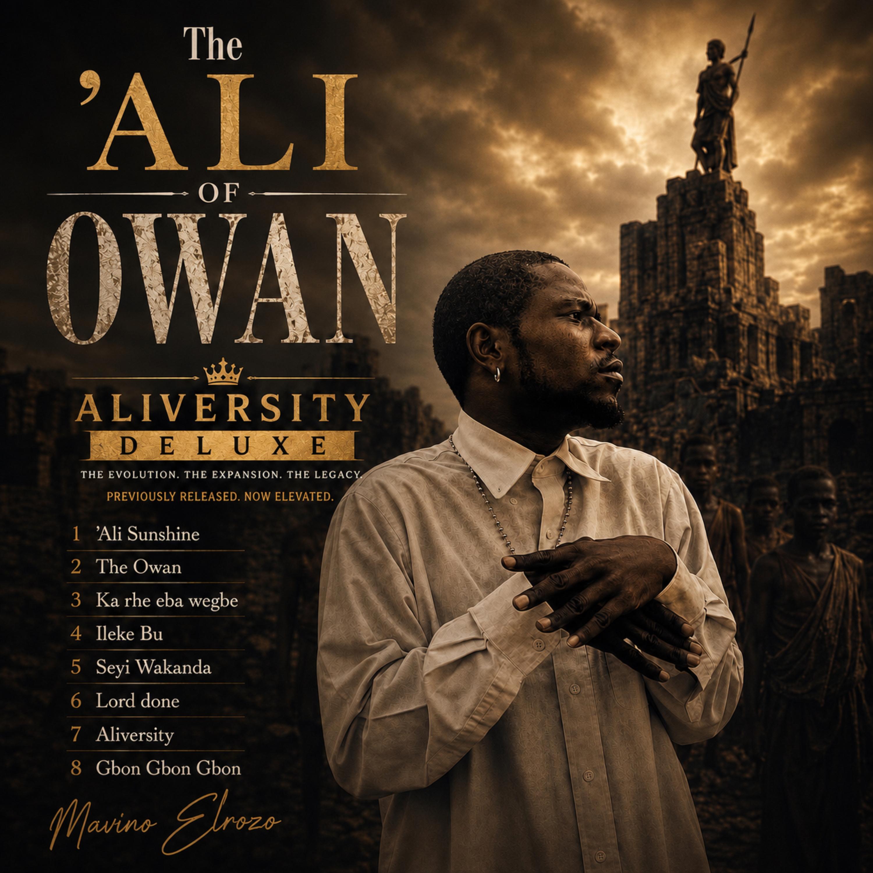The ‘ALI OF OWAN ALIVERSITY DELUXE by Mavino ElRoZo cover art