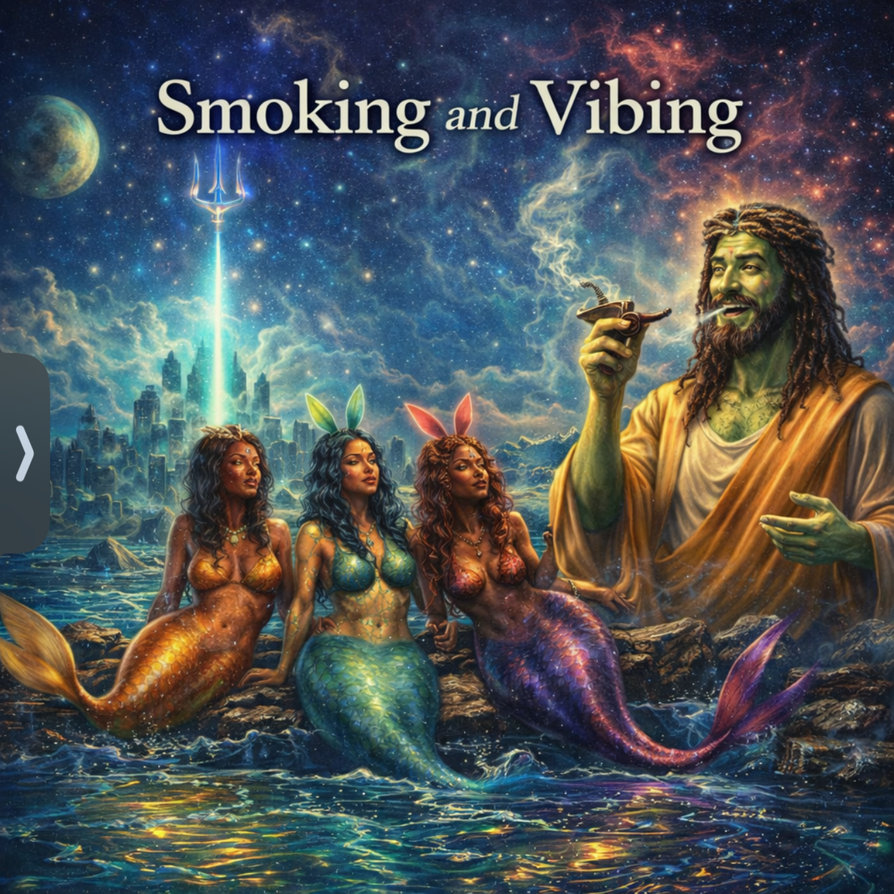 Smoking and vibing artwork