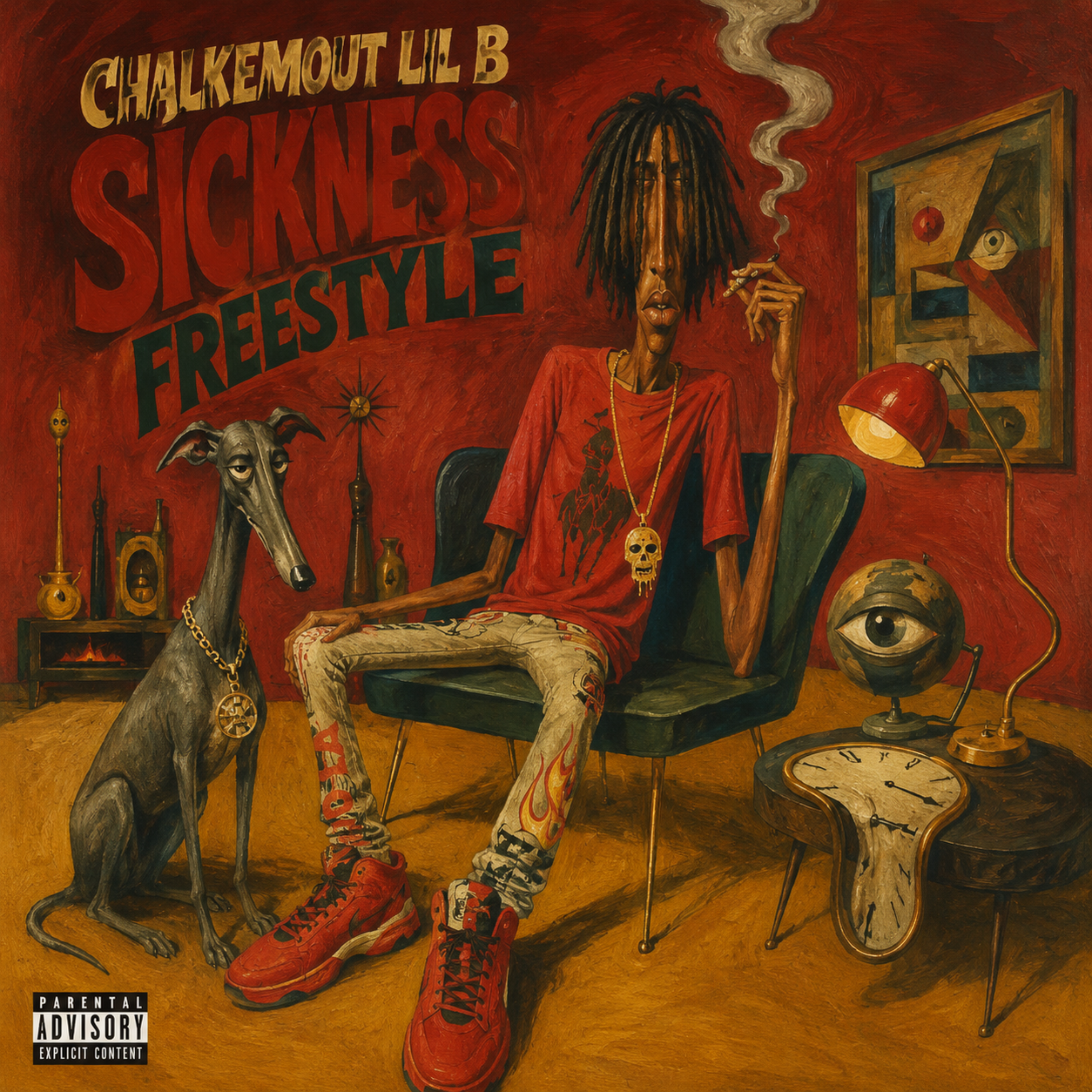 Sickness Freestyle by Chalkemout Lil B cover art