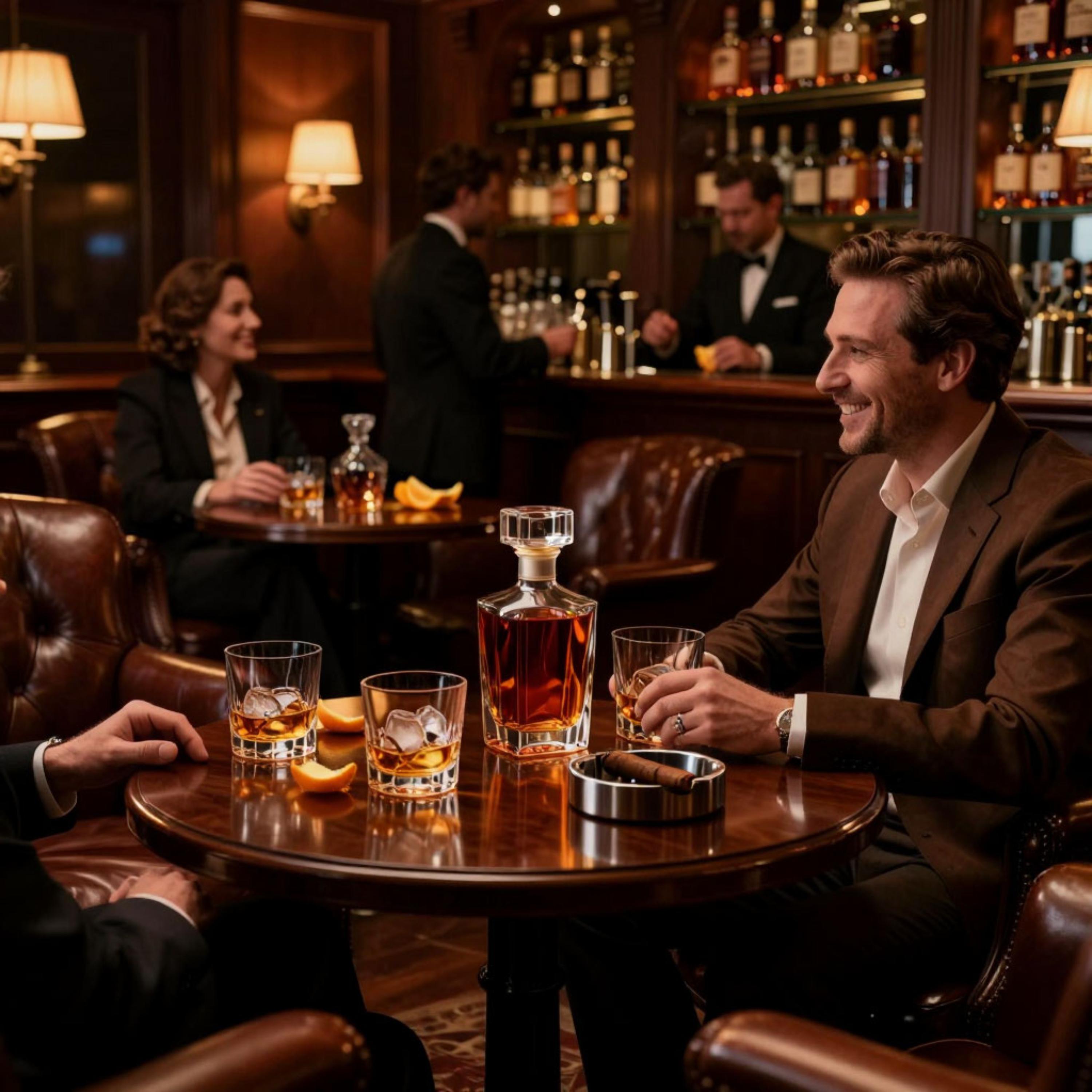 Bourbon Notes in a Private Club - Coffee Shop Vibes artwork