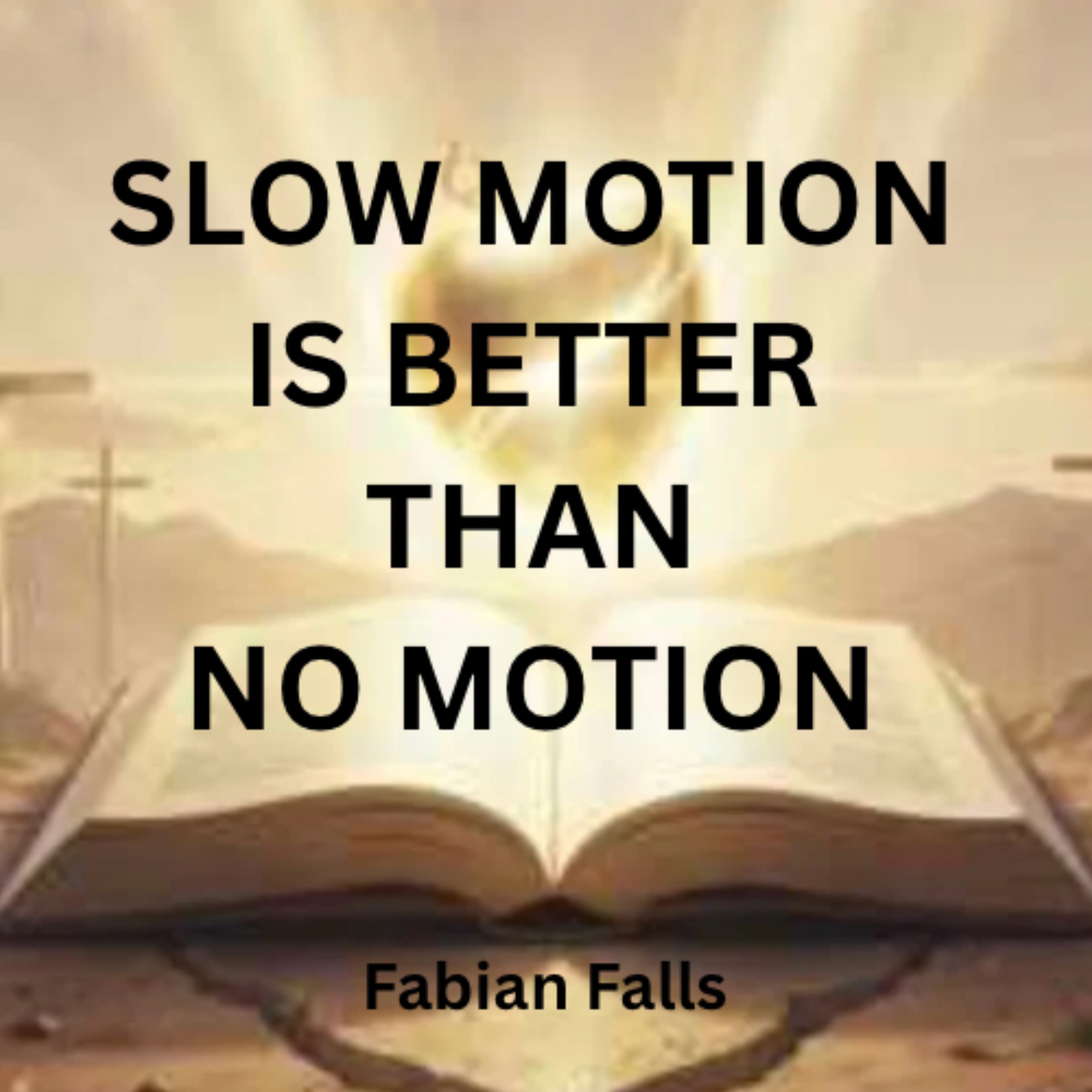 SLOW MOTION IS BETTER THAN NO MOTION artwork
