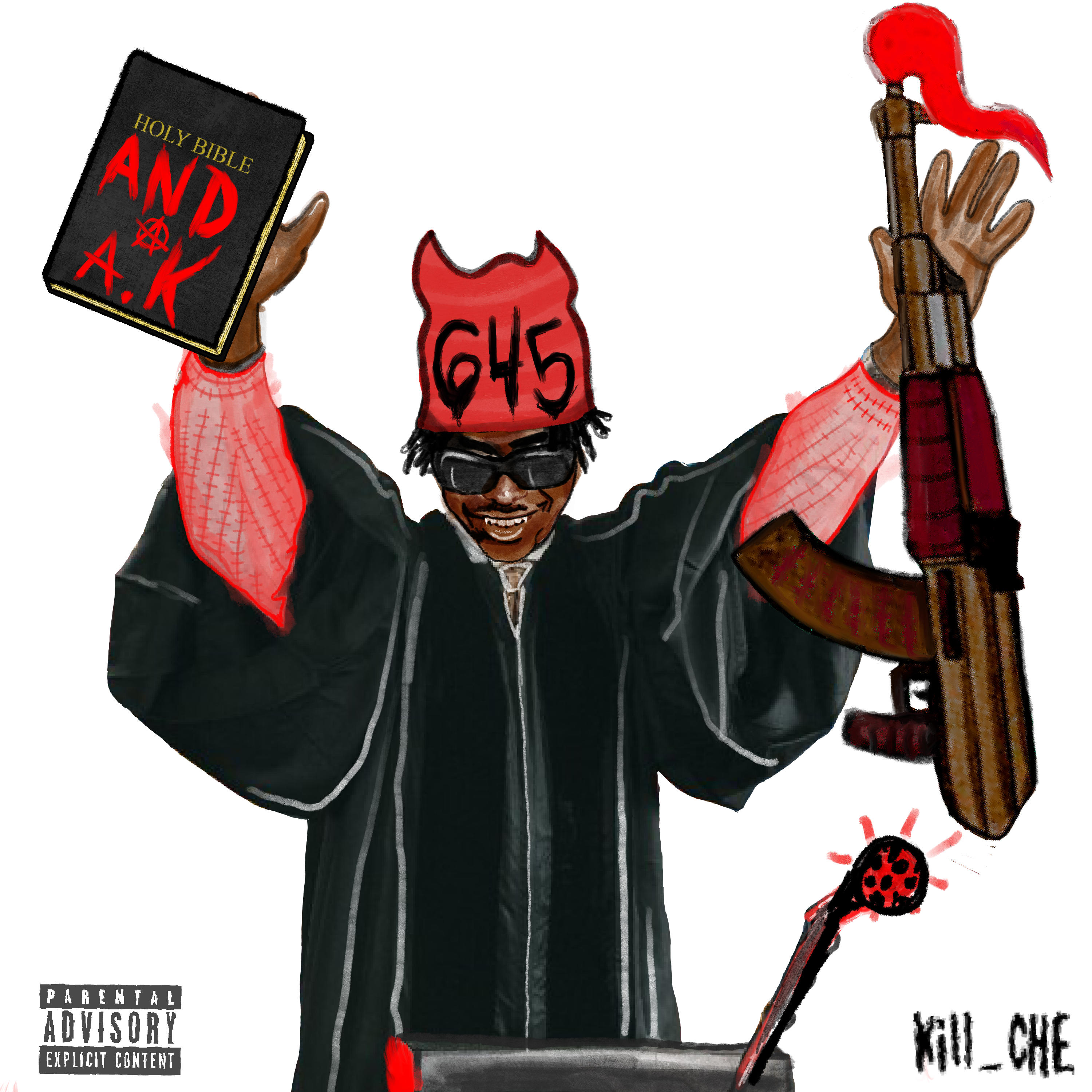 Bible And A K artwork