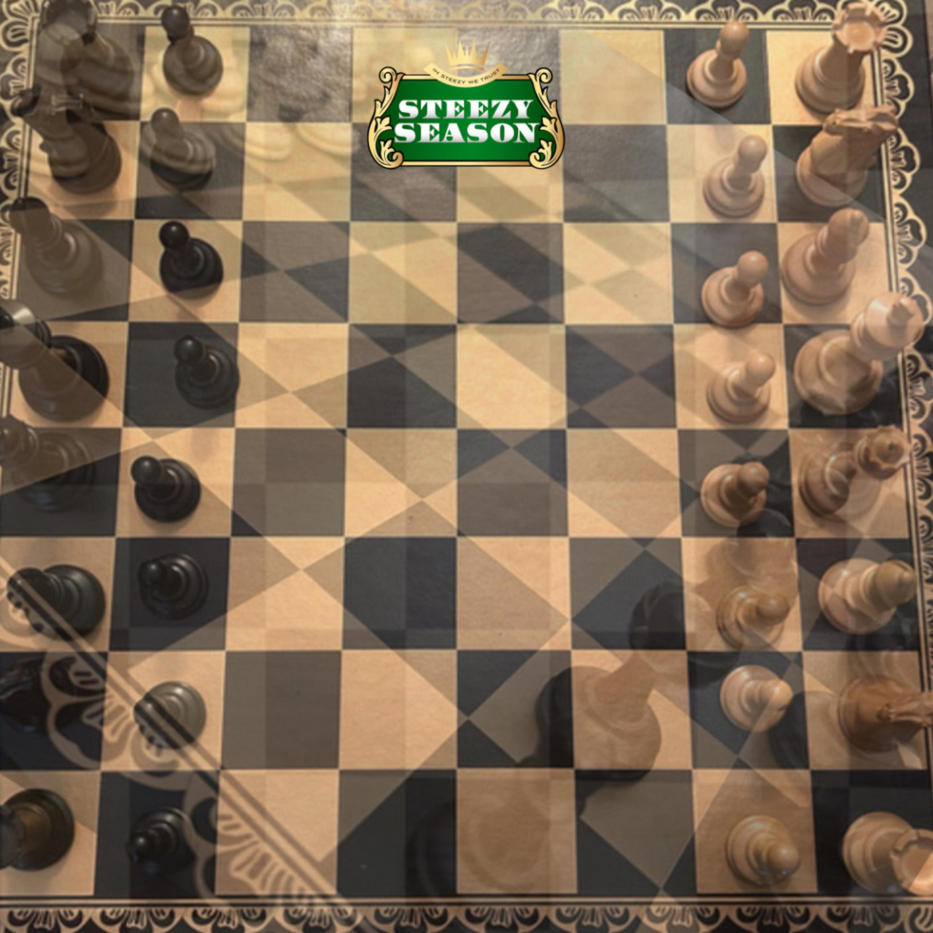 CHESS NOT CHECKERS artwork