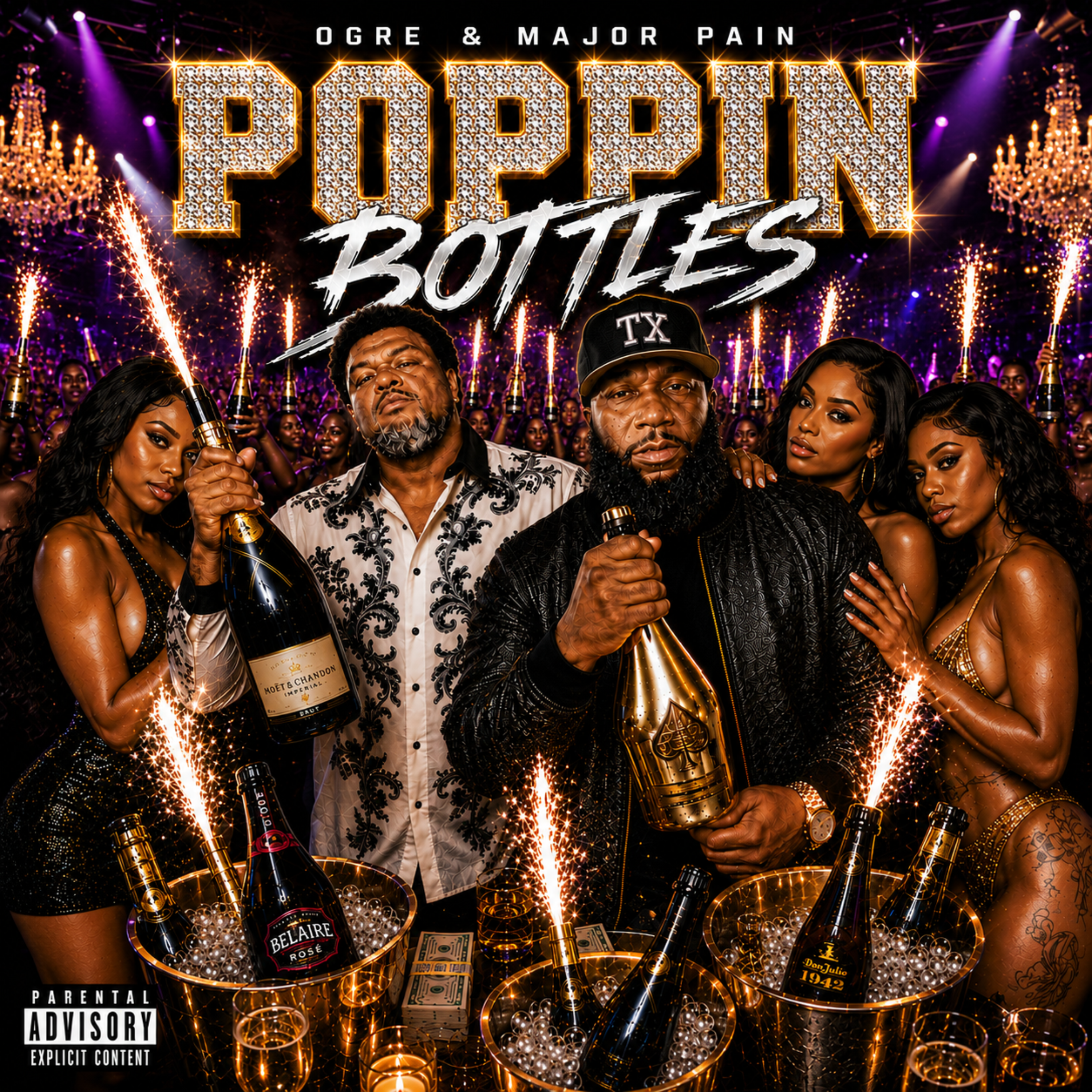 POPPIN BOTTLES by Major pain cover art