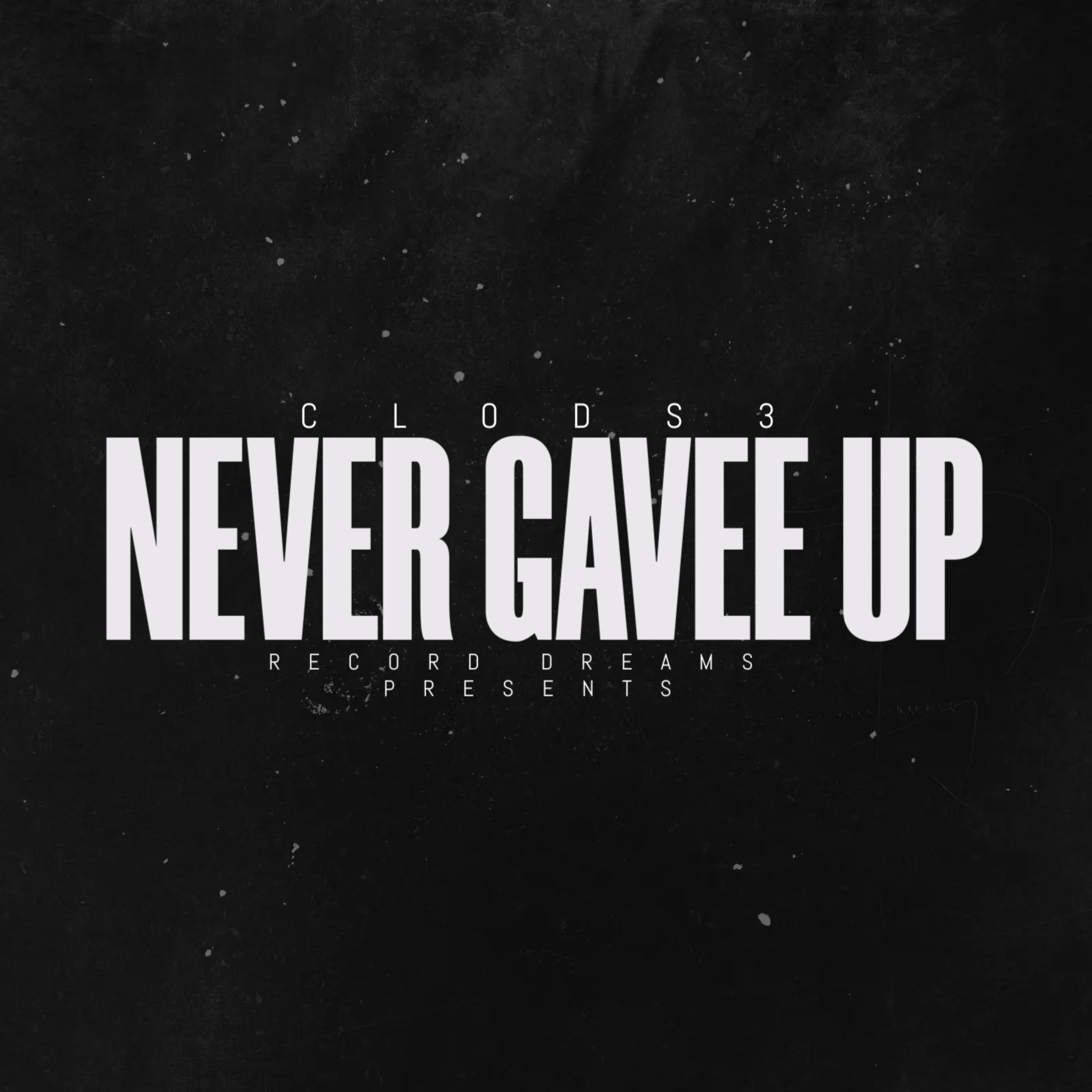 NEVER GAVE UP artwork