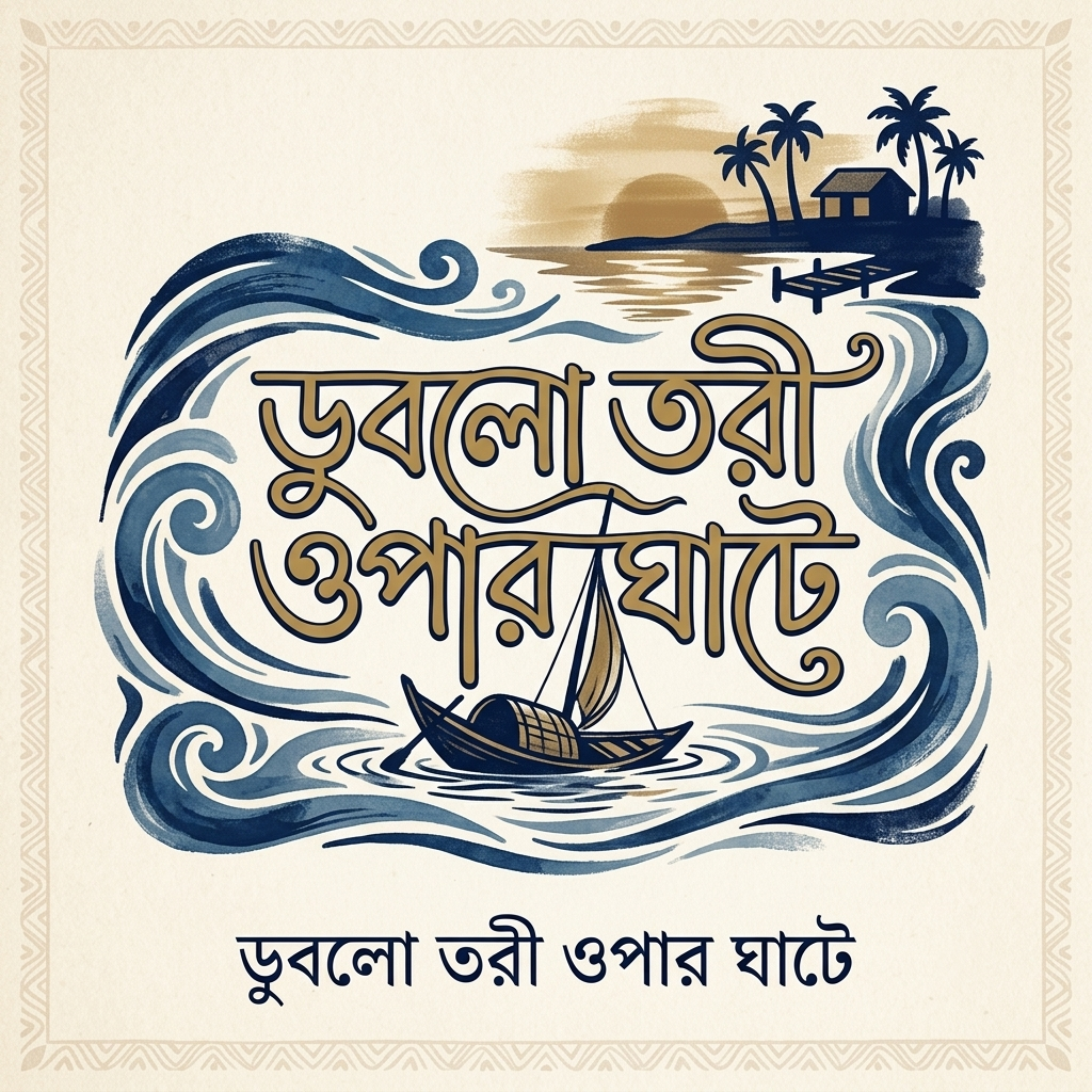 ডুবলো তরী ওপার ঘাটে (Bangla New Song) by Rabiul Karim cover art