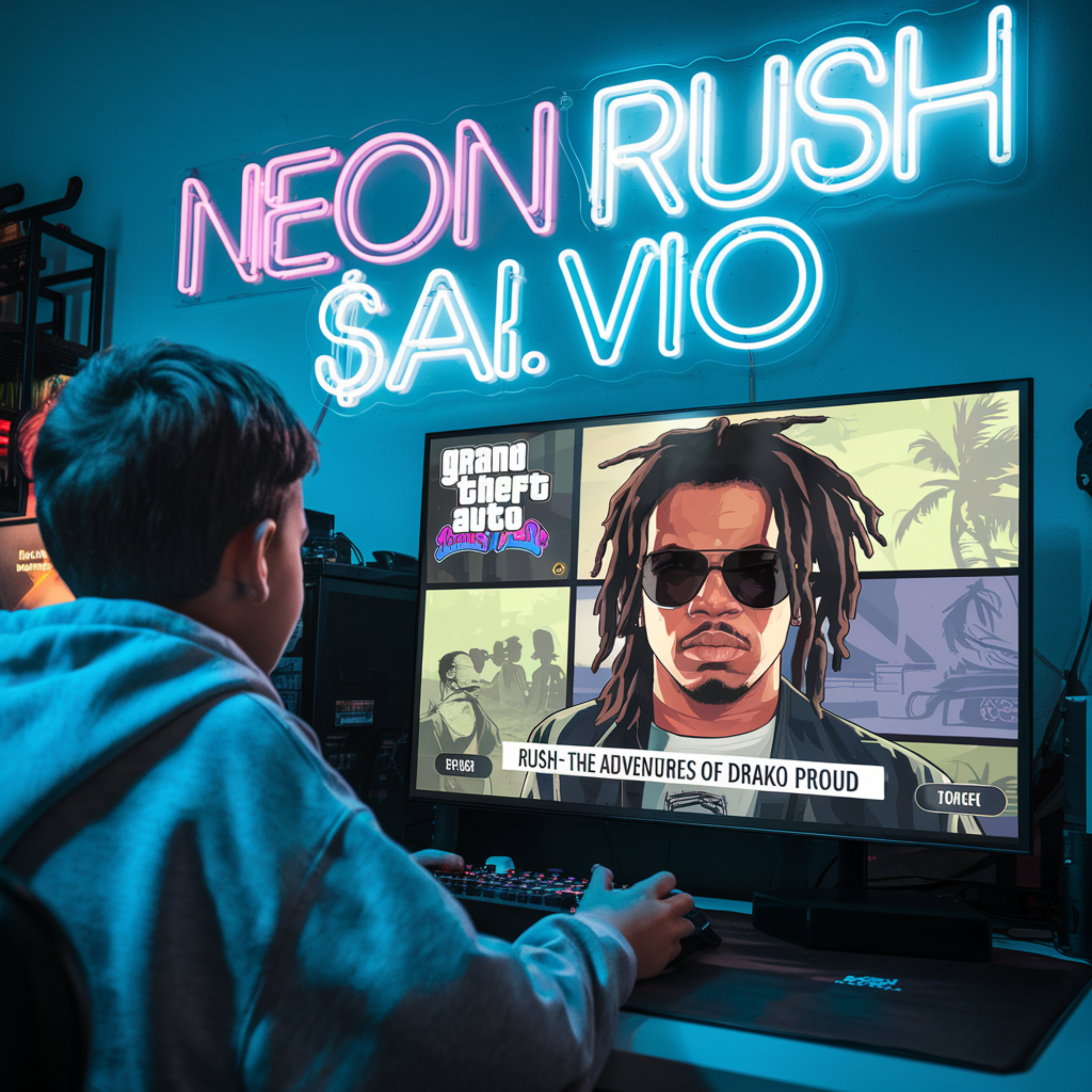 Neon Rush artwork