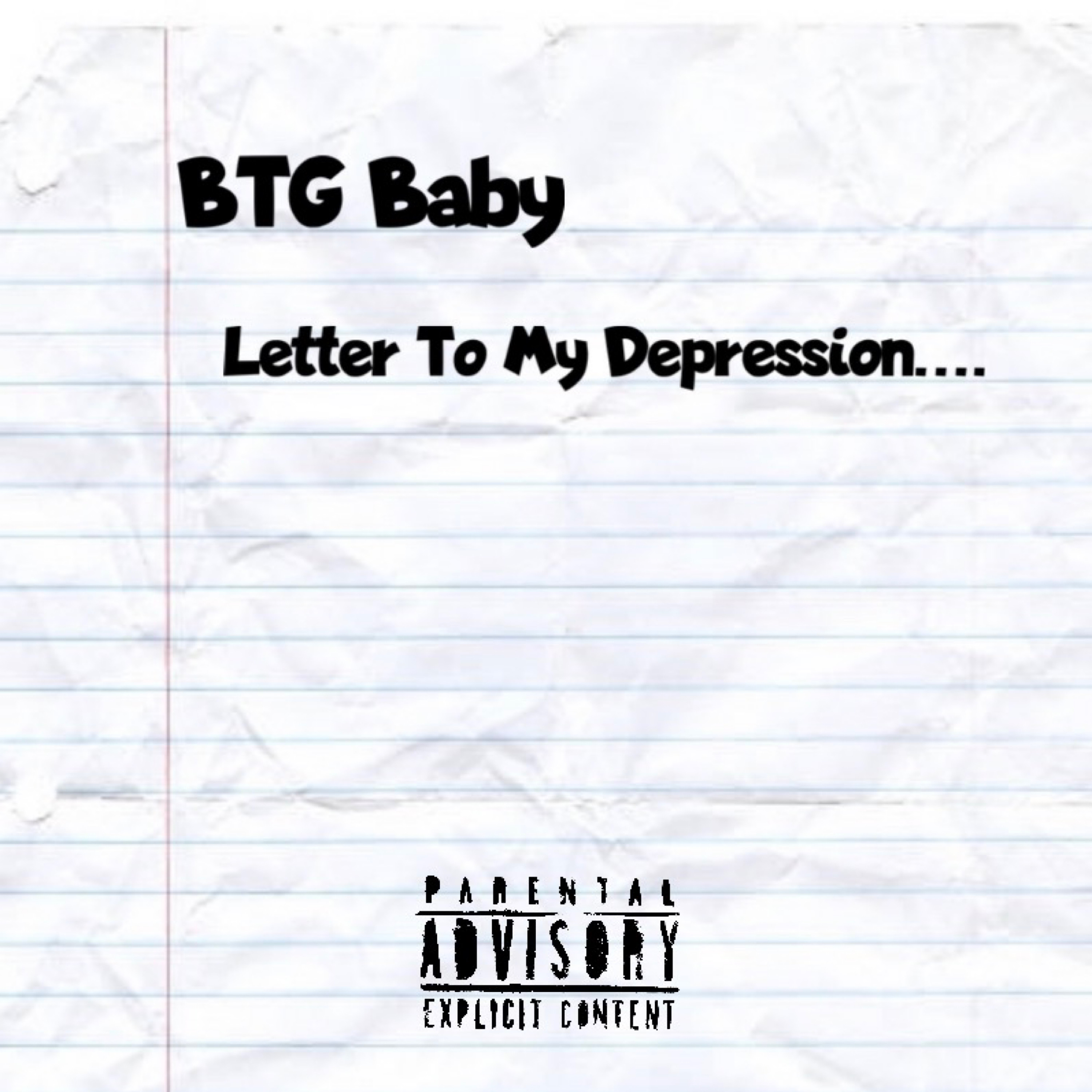 Letter To My Depression by BTG Baby cover art