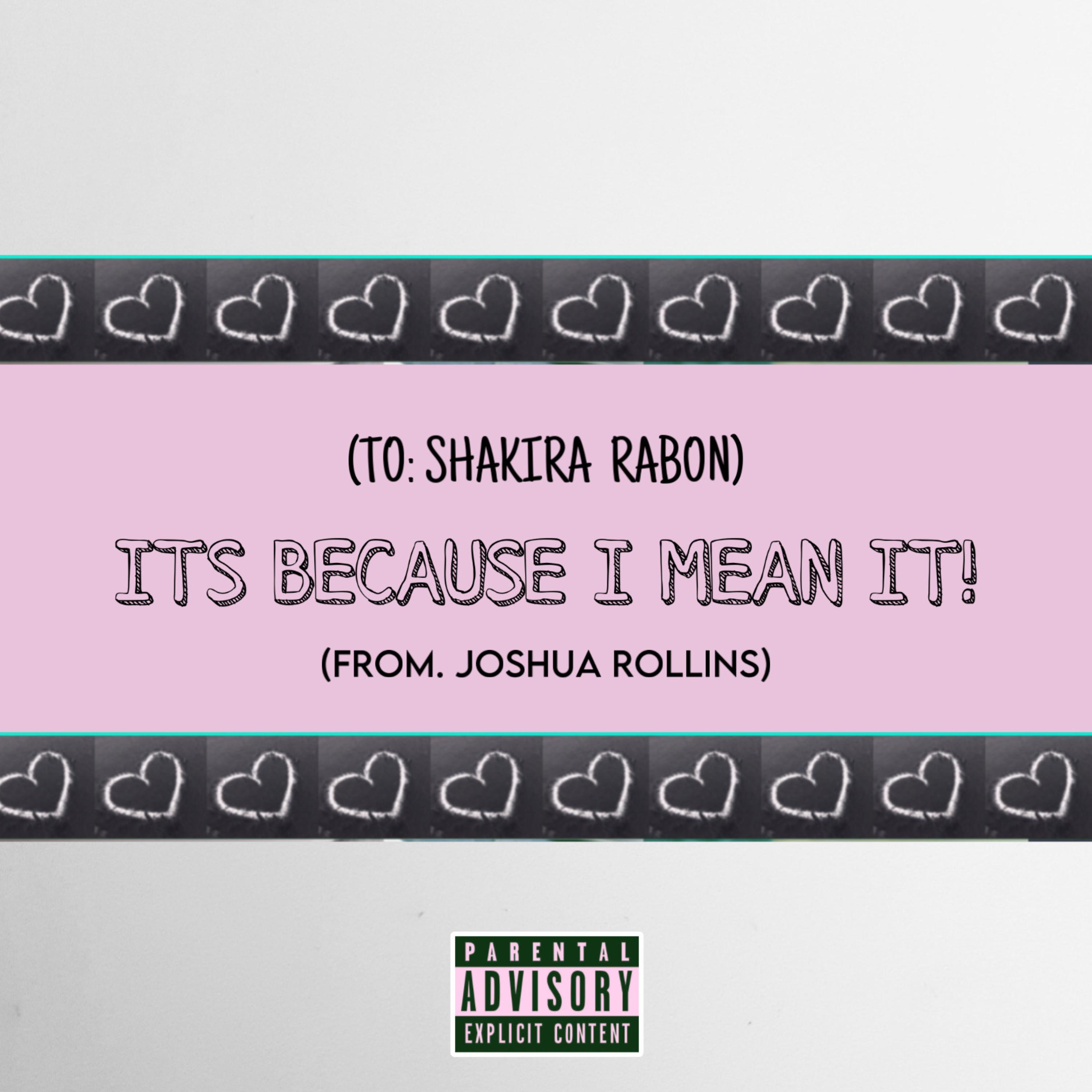 TO Shakira!/Its Because I Mean It artwork