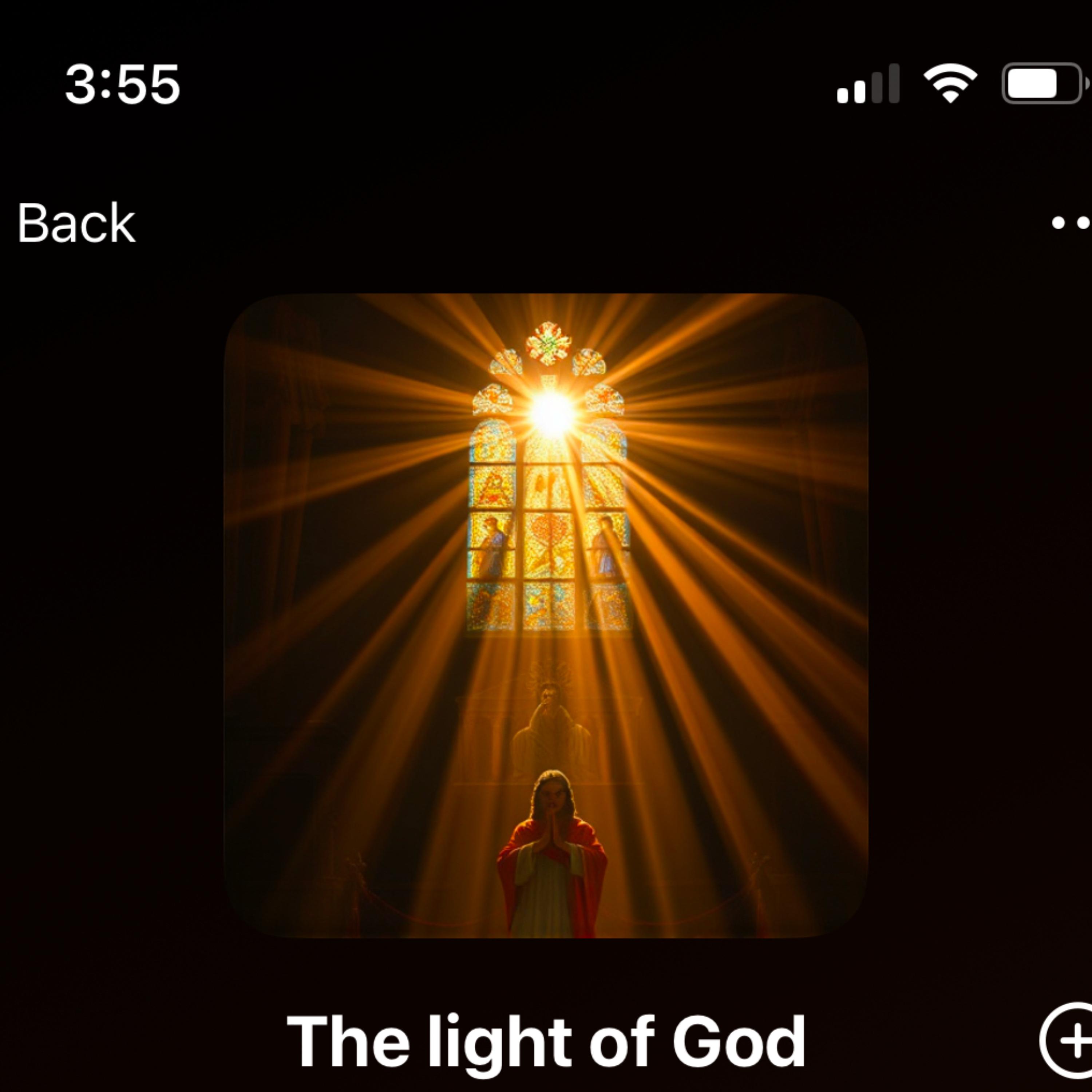 The light of God artwork