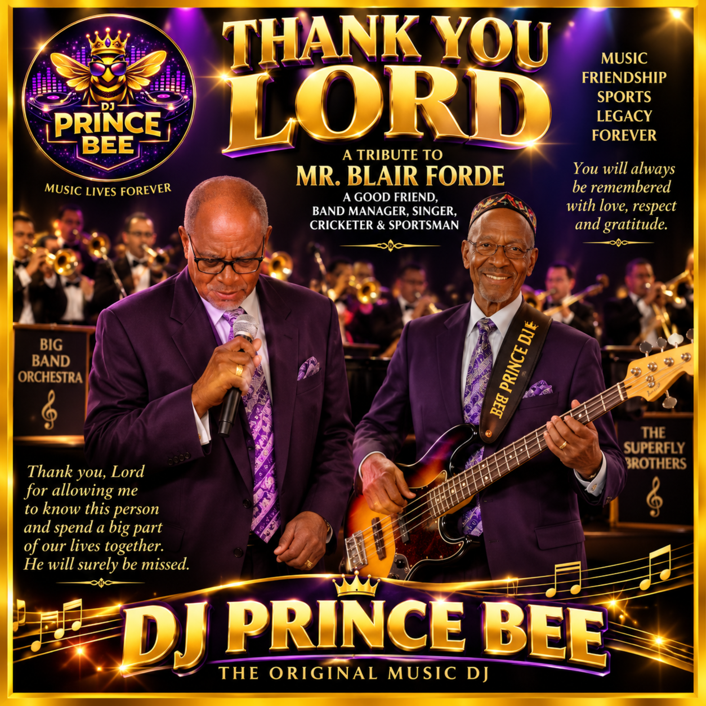 Thank You Lord by DJ PRINCE BEE cover art