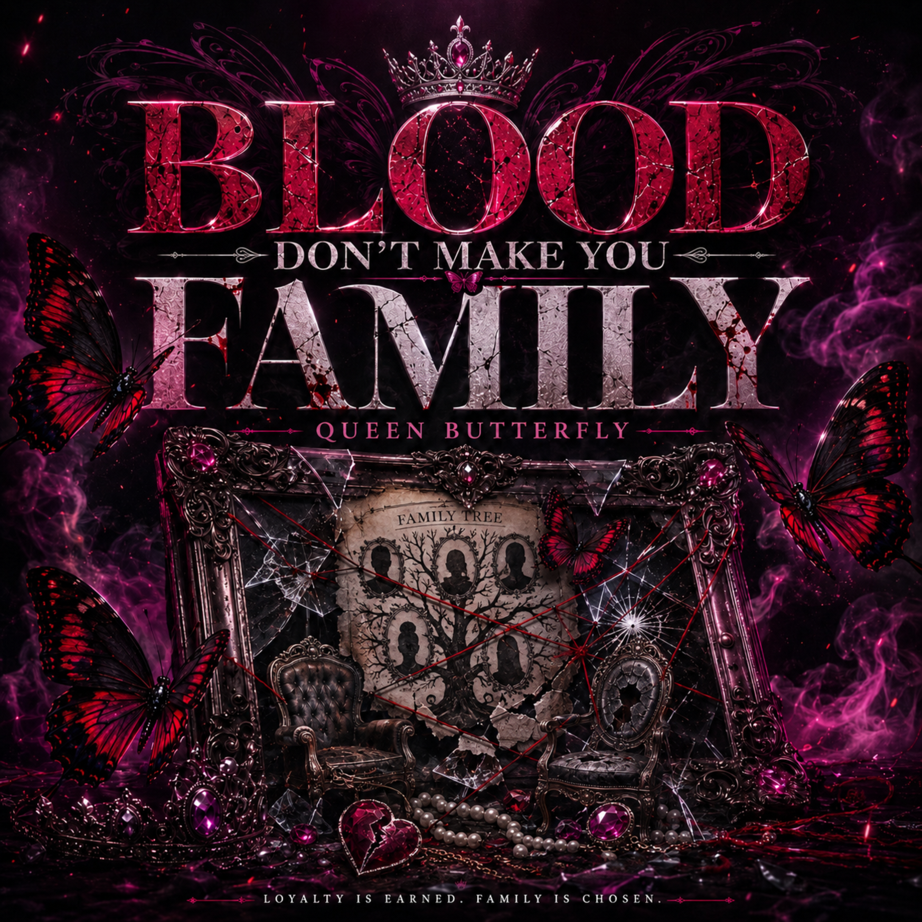 Blood Don’t Make You Family by Queen Butterfly cover art
