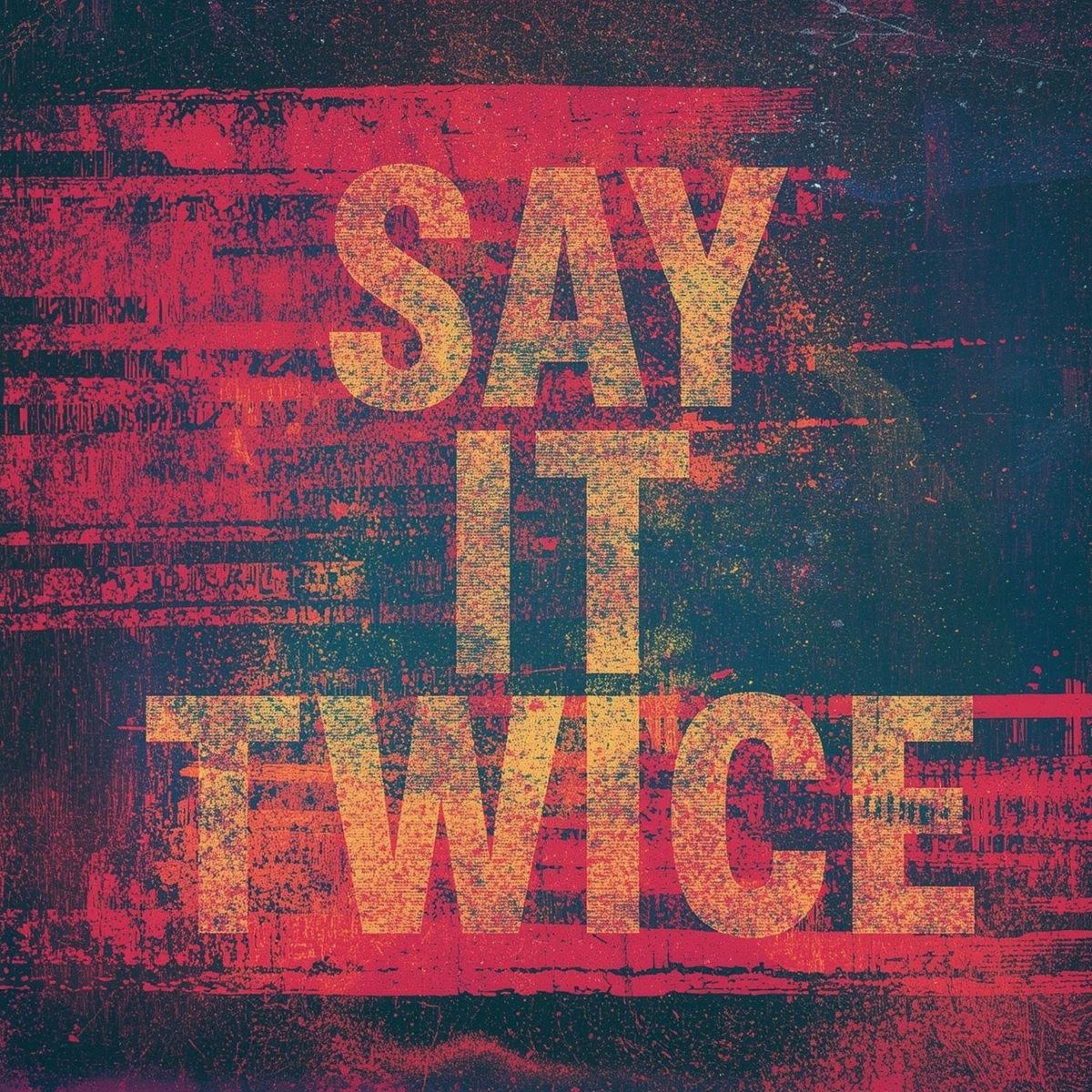 SAY IT TWICE artwork