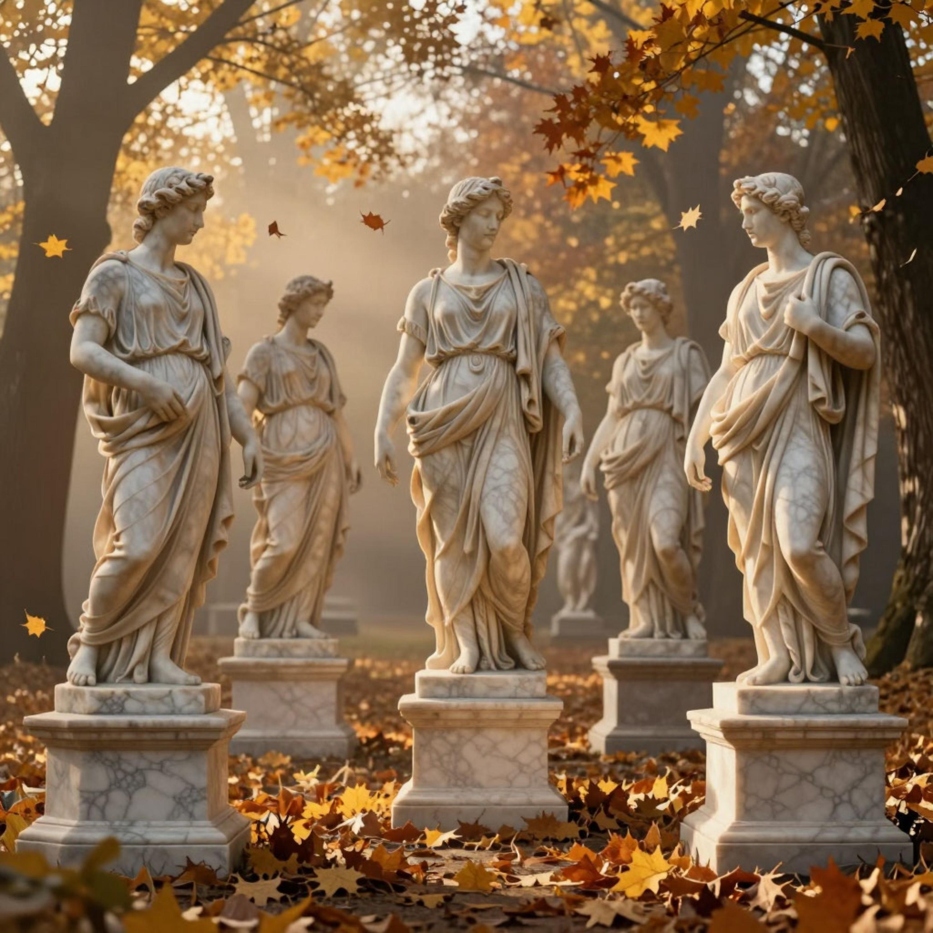 Marble Statues and Autumn Breeze - Romantic Dinner Jazz artwork
