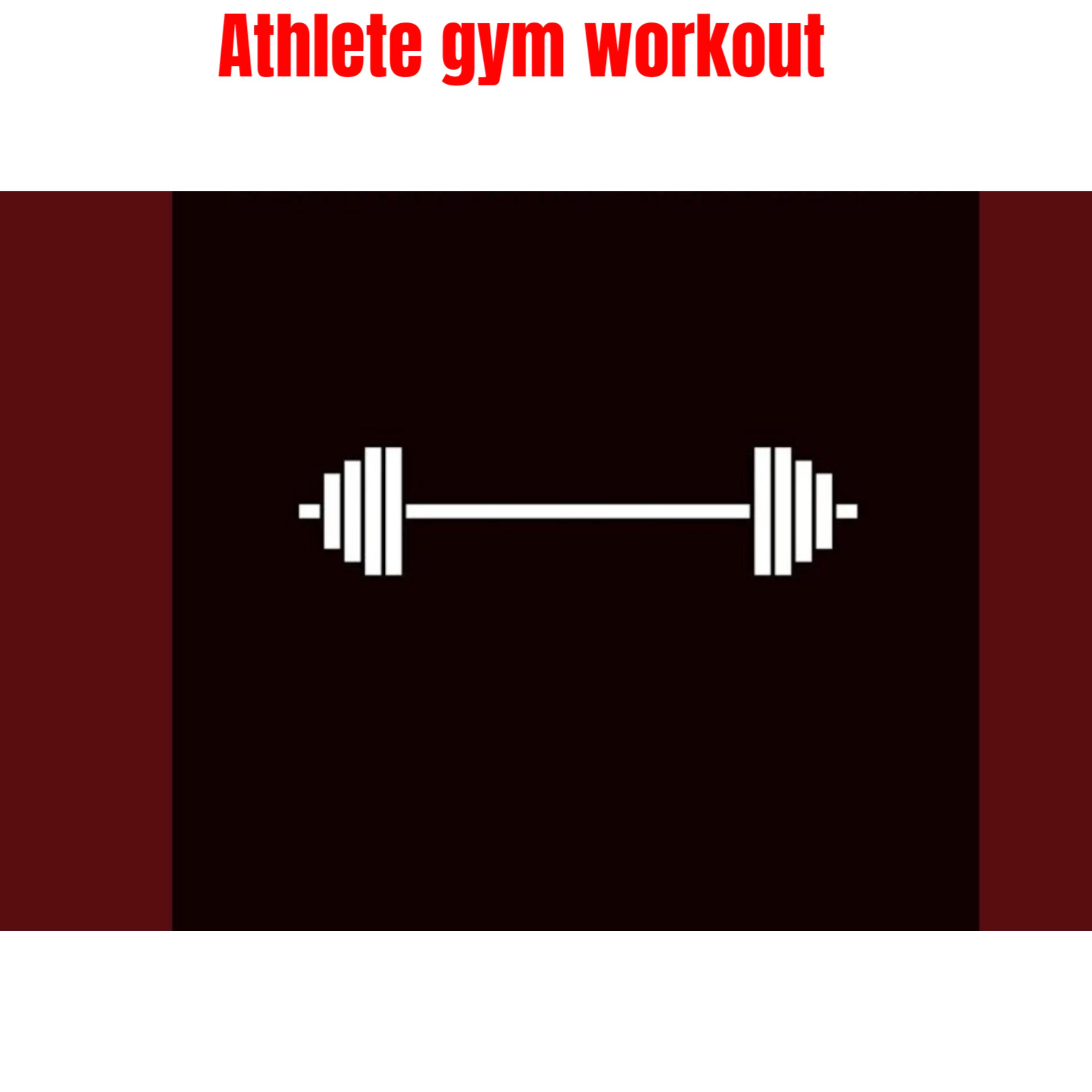 Athlete gym workout artwork