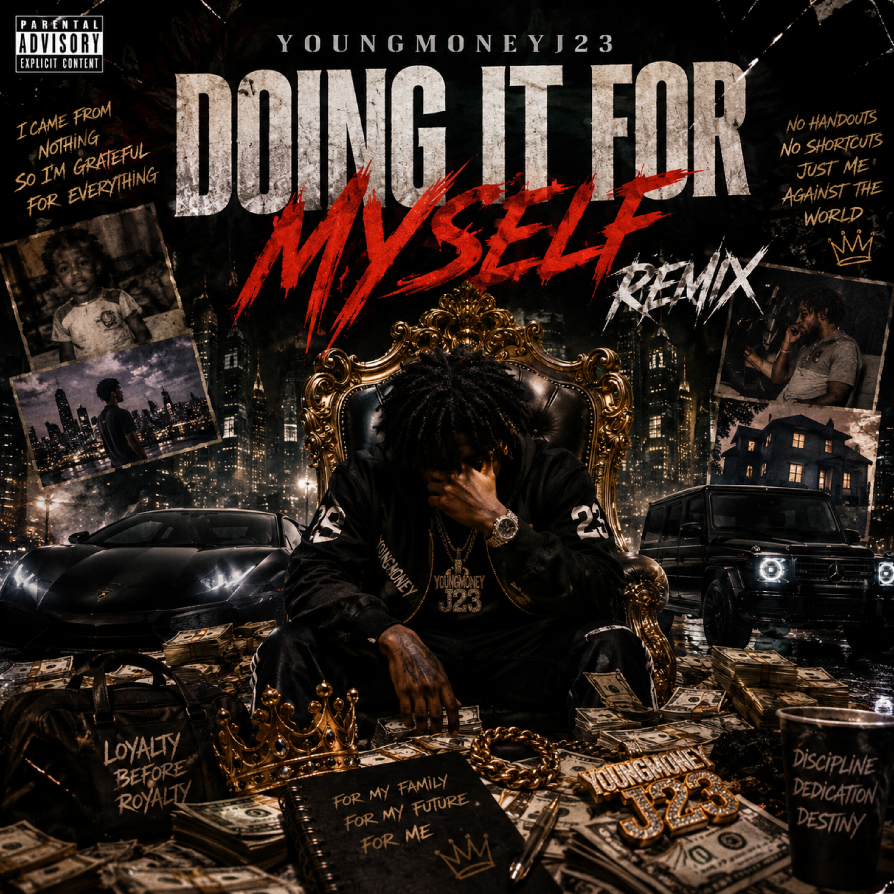 Doing It For Myself (Remix) by YoungMoneyJ23 cover art