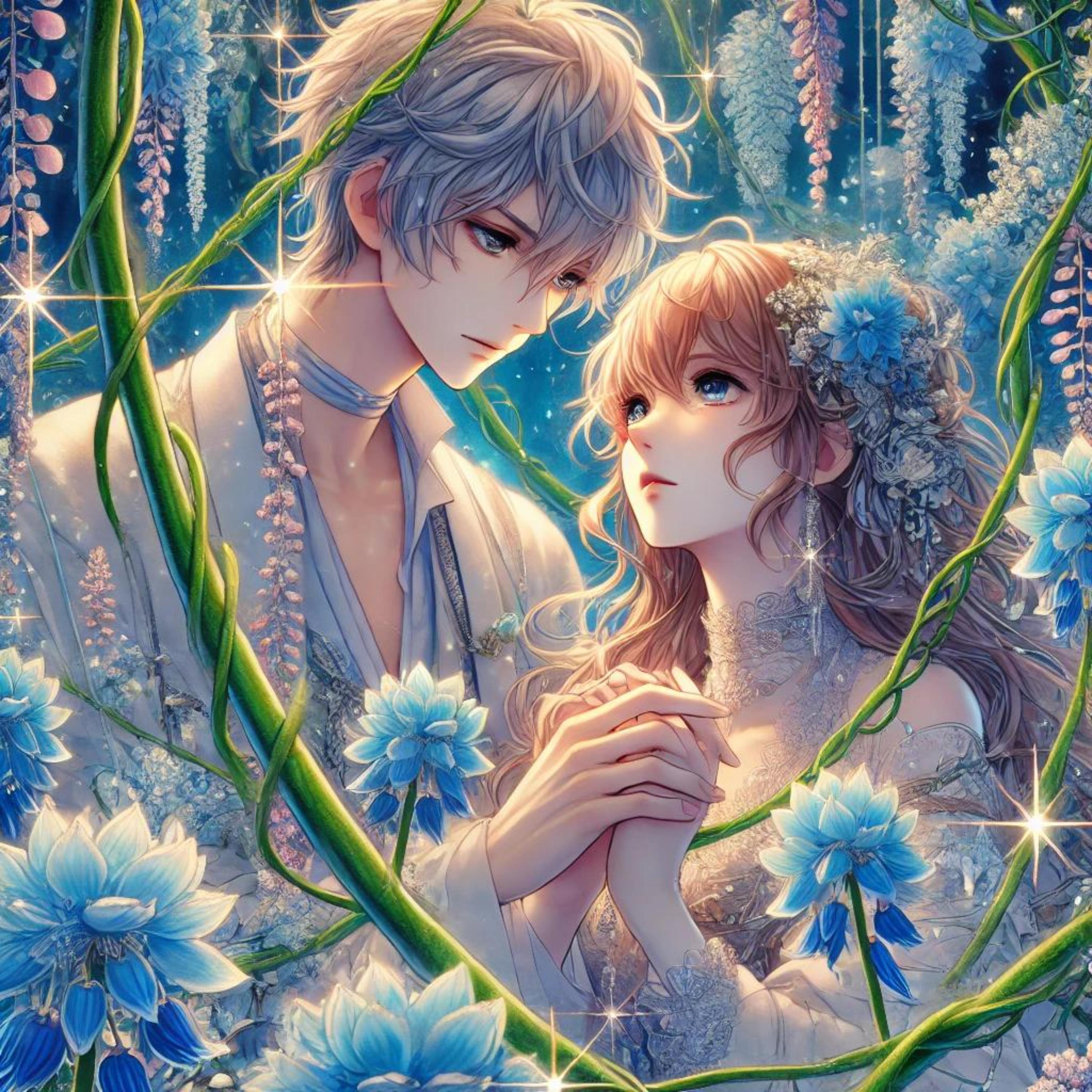 Lovers Yield In Flower Fields artwork