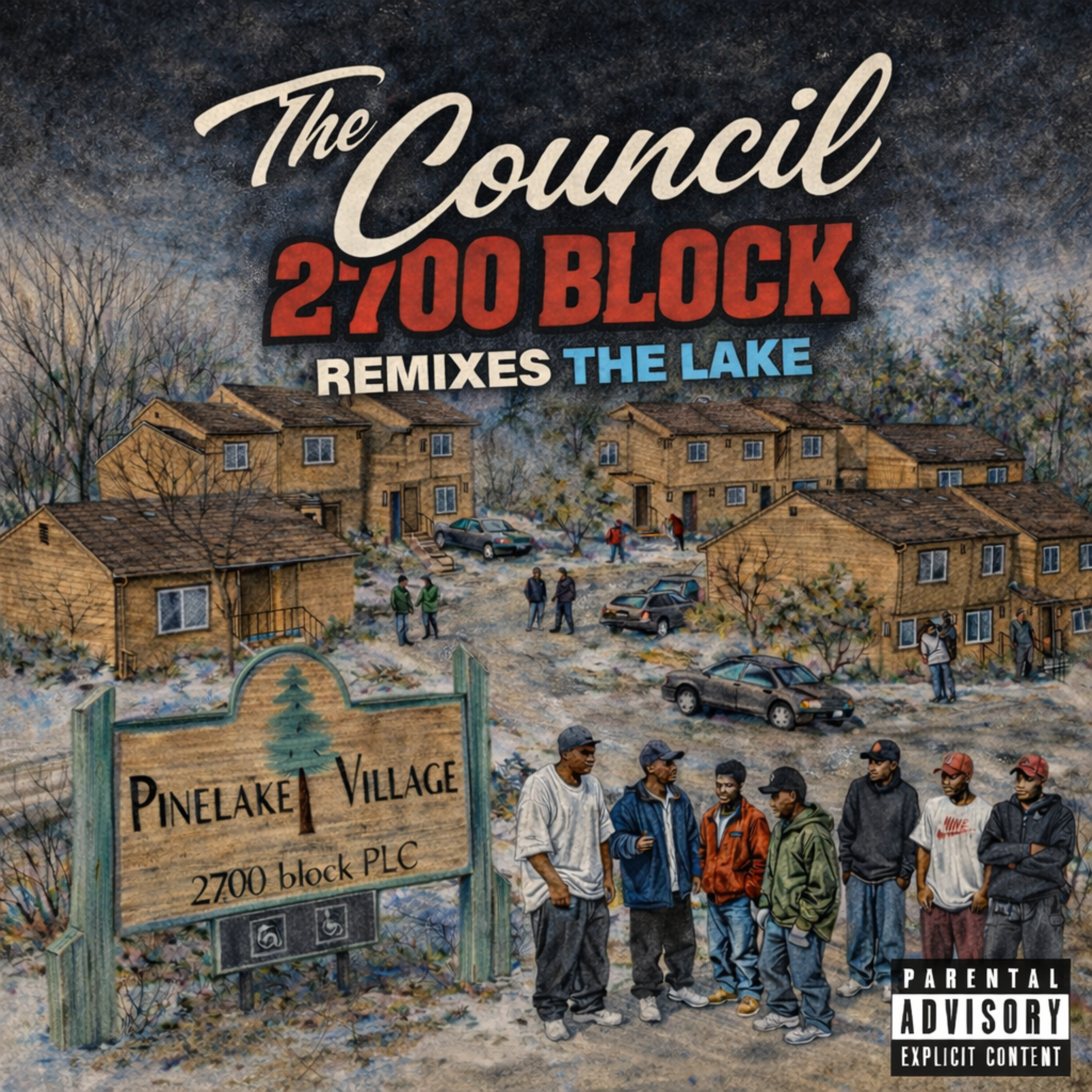 The Council 2700 BLOCK REMIXES THE LAKE artwork