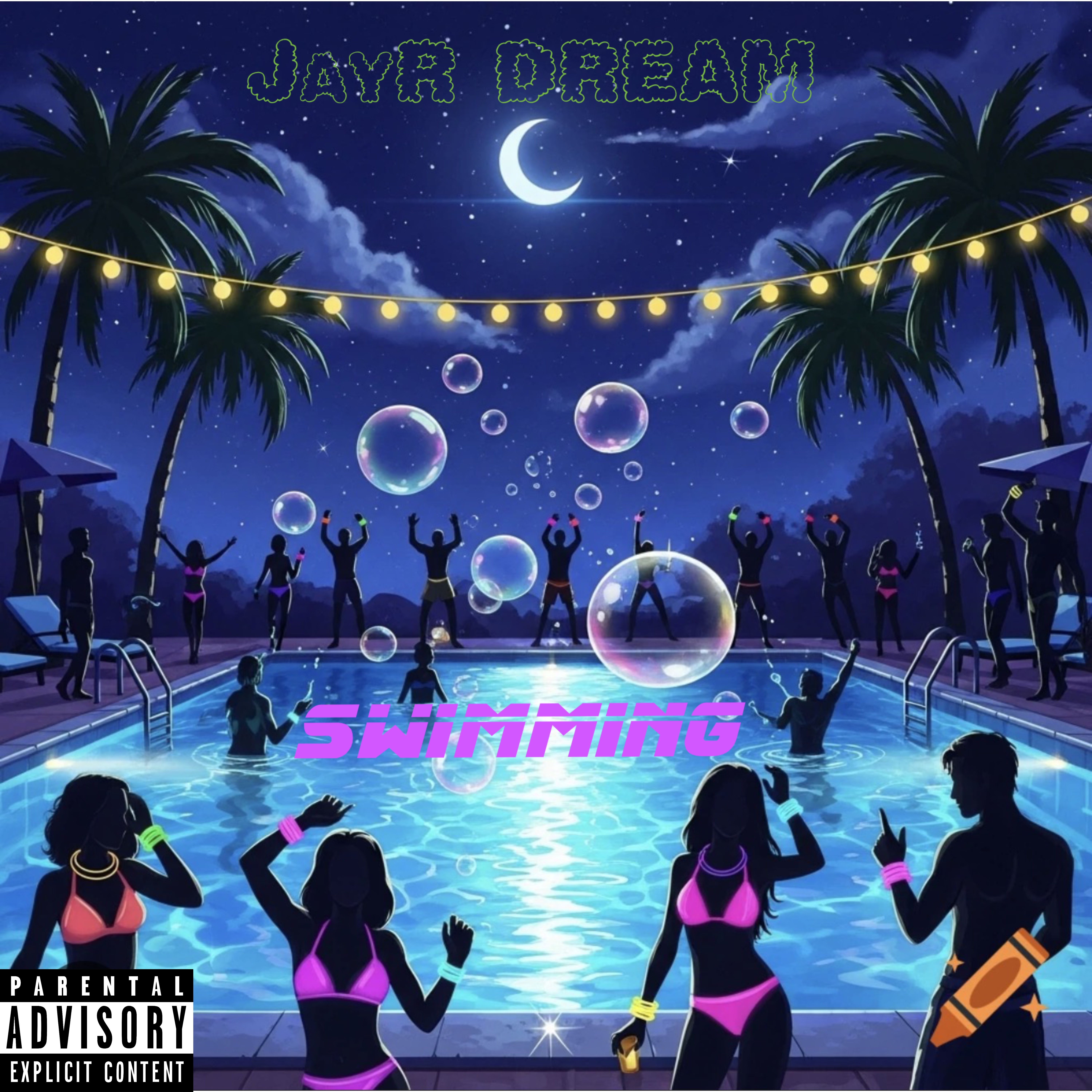 Swimming artwork