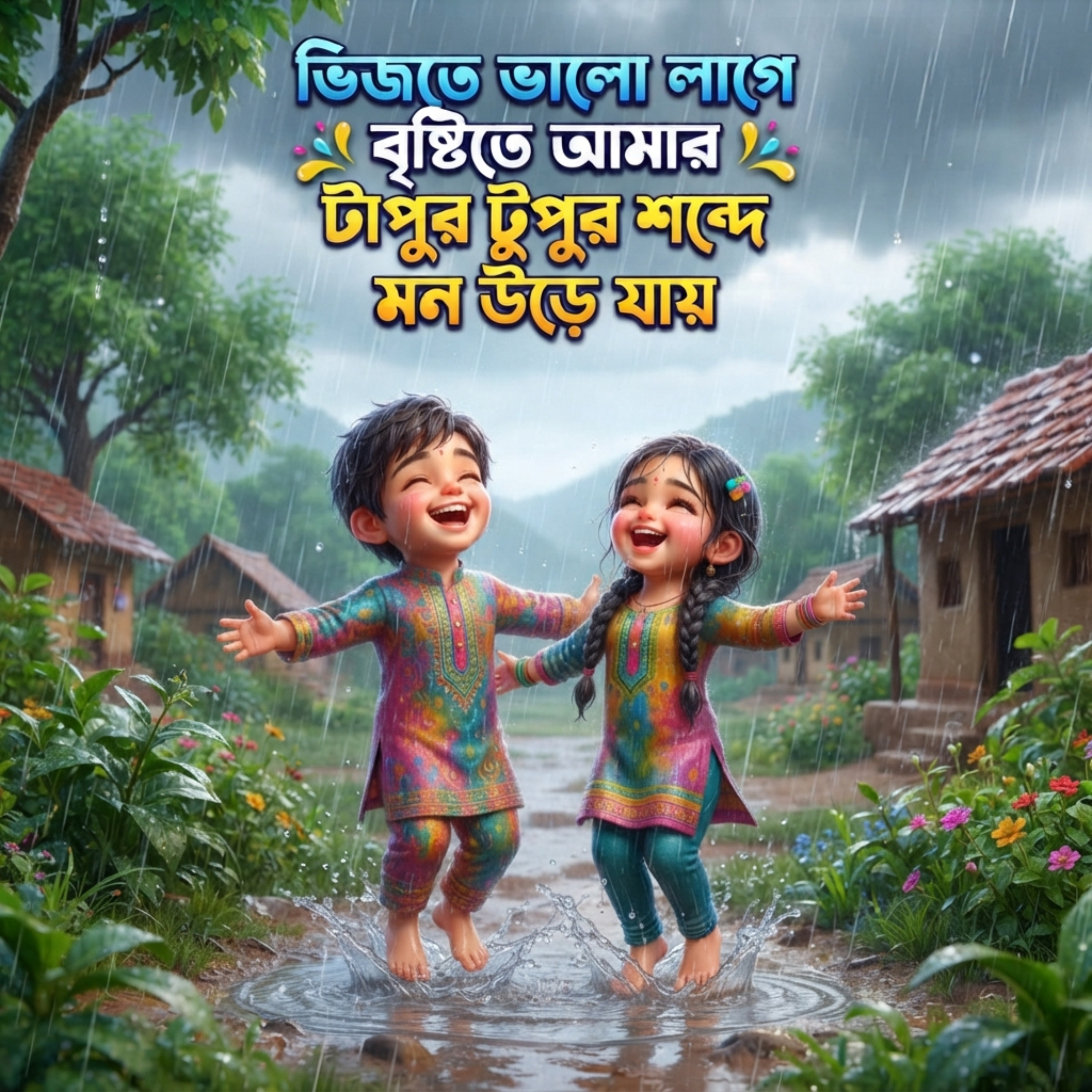 ভিজতে ভালো লাগে বৃষ্টিতে আমার টাপুর টুপুর শব্দে মন উড়ে যায় Vijte Bhalo Lage Brishtite Amar Tapur Tupur Shobde Mon Ure Jay by Mubin TusHar cover art