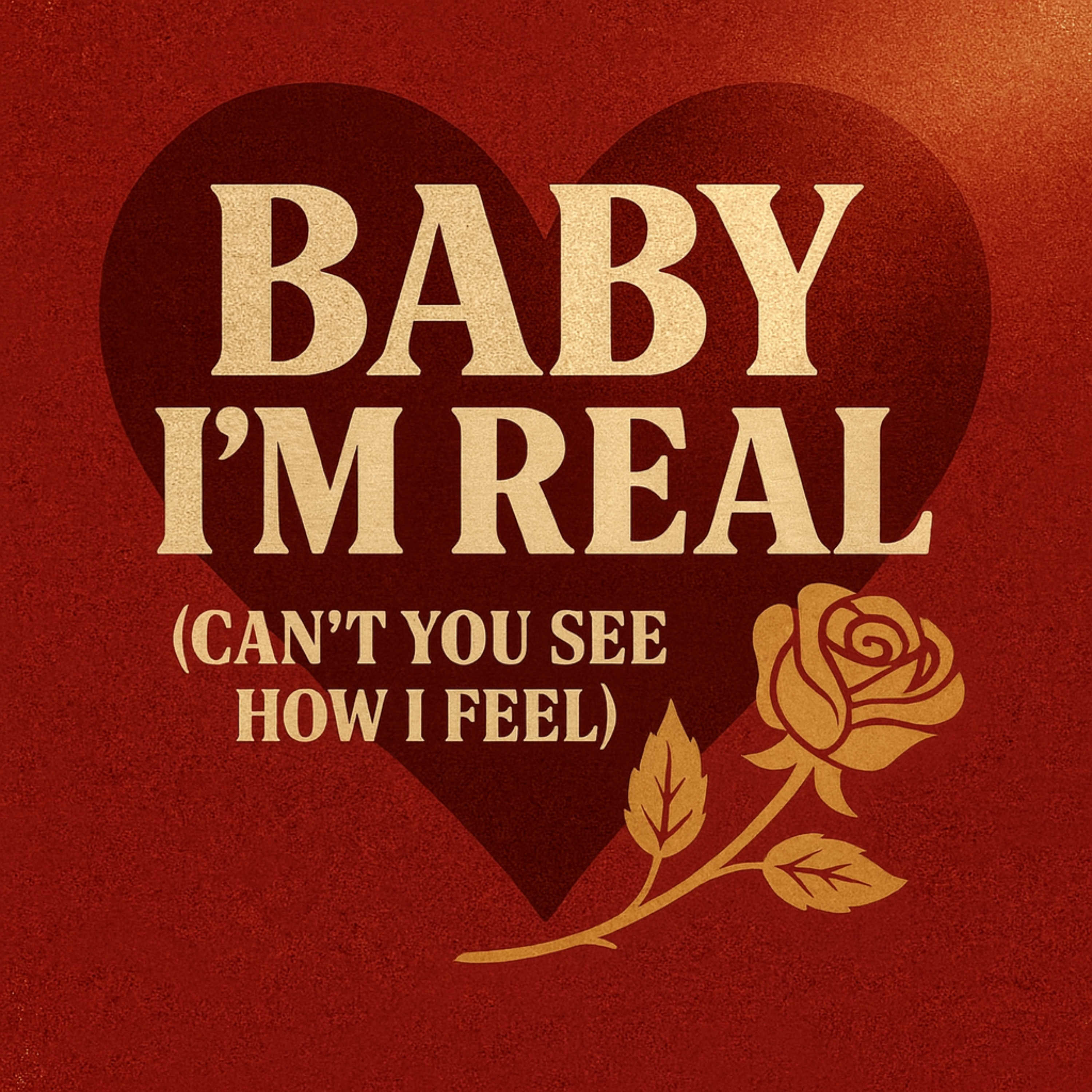 baby I'm real can't you see how I feel artwork