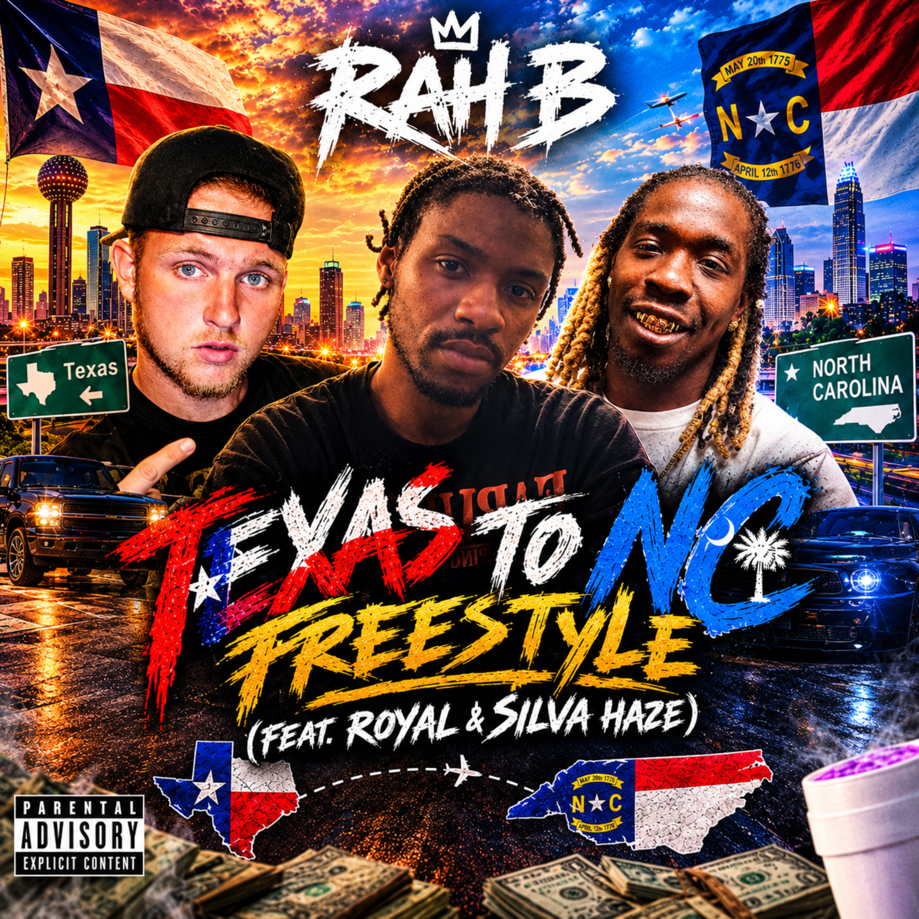 TEXAS TO NC FREESTYLE by Rah B cover art