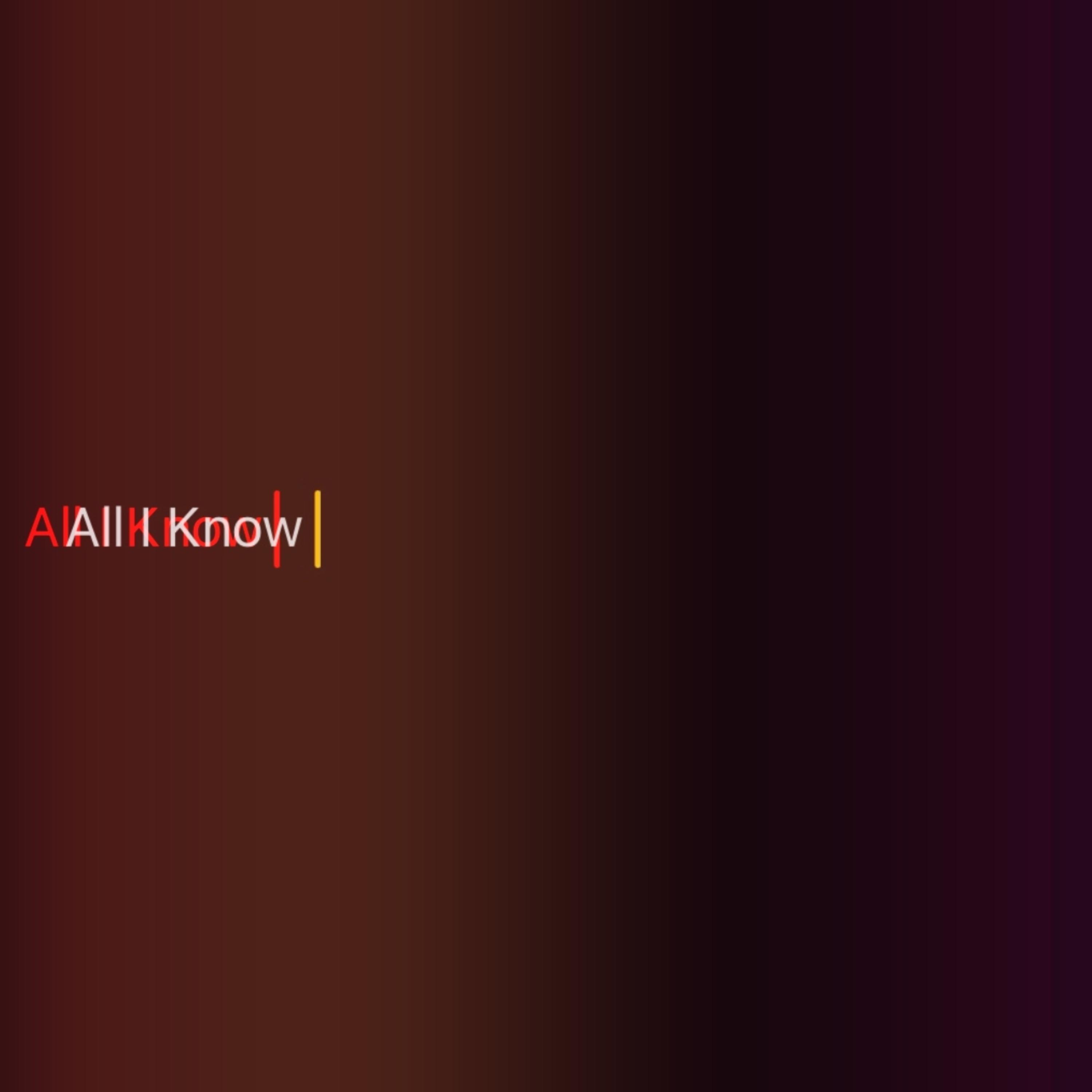 All I Know artwork