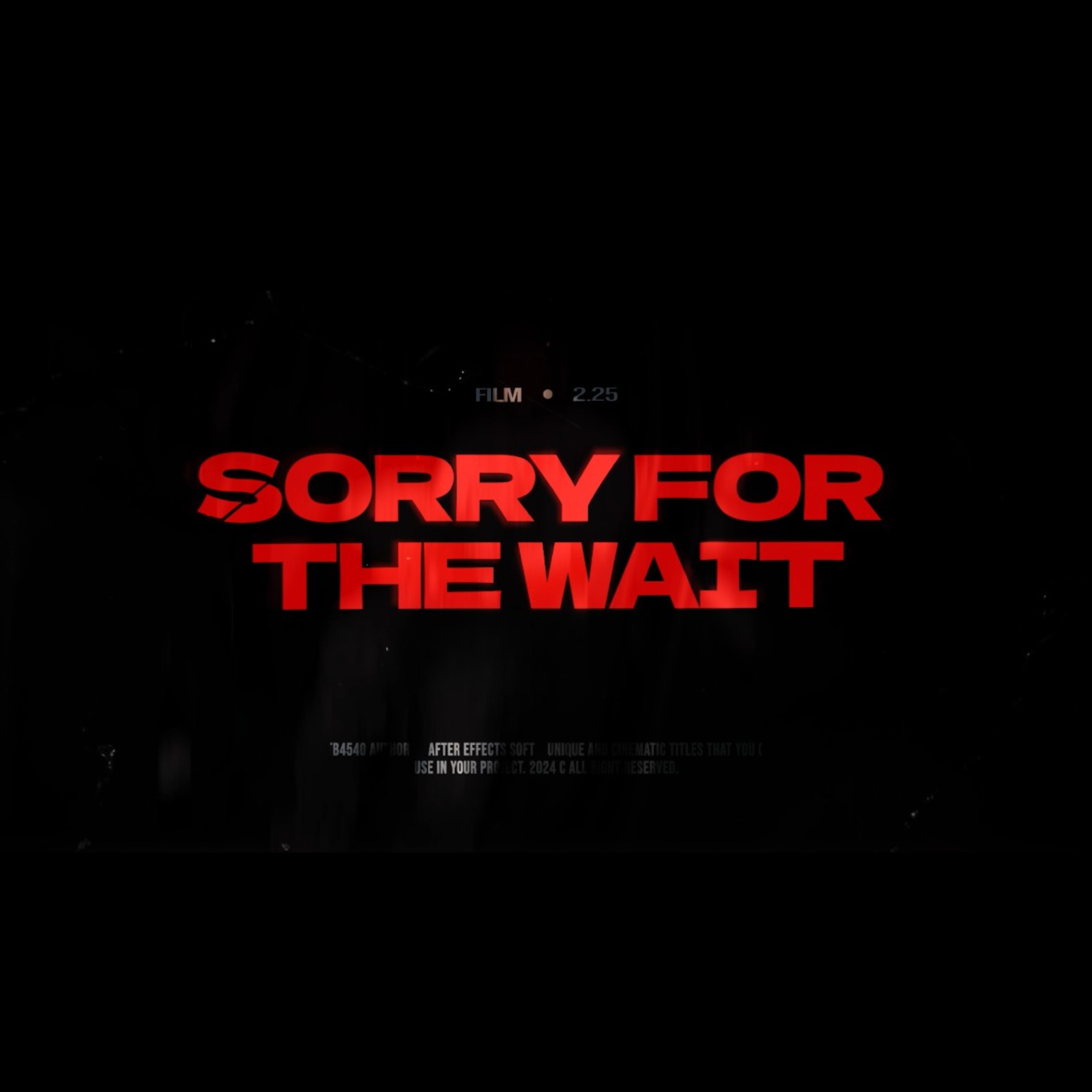 Sorry For The Wait artwork