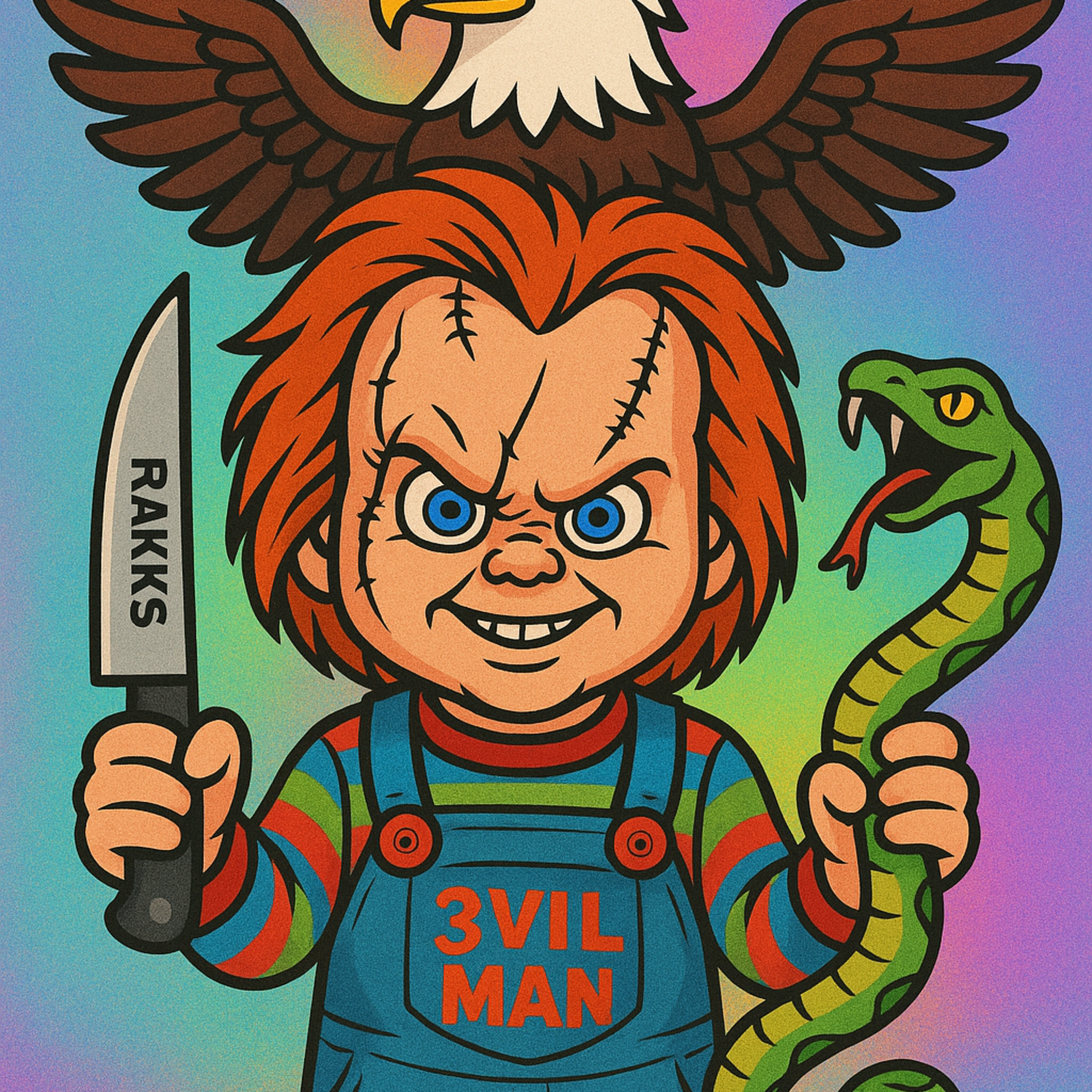 3VIL MAN artwork