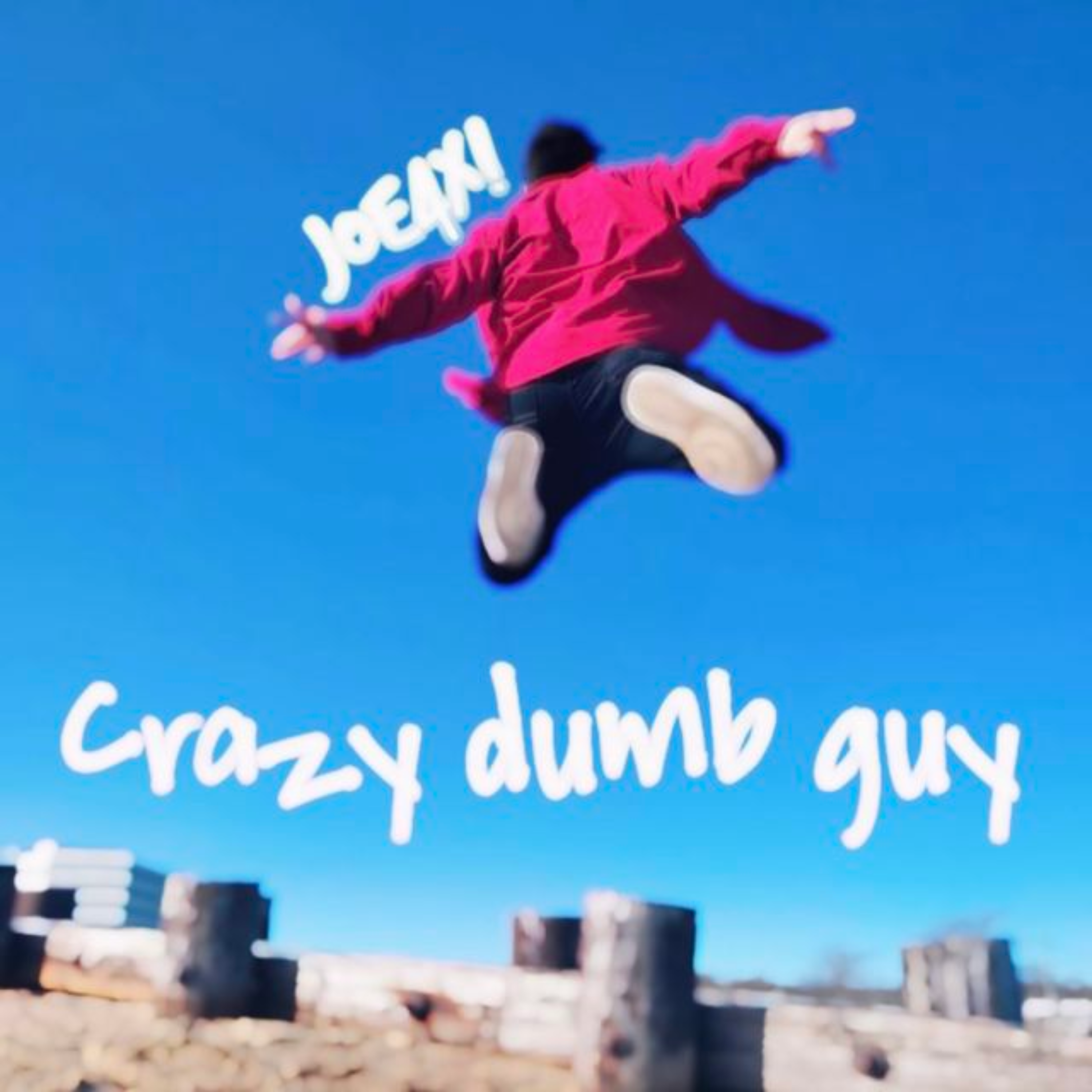 Crazy dumb guy artwork