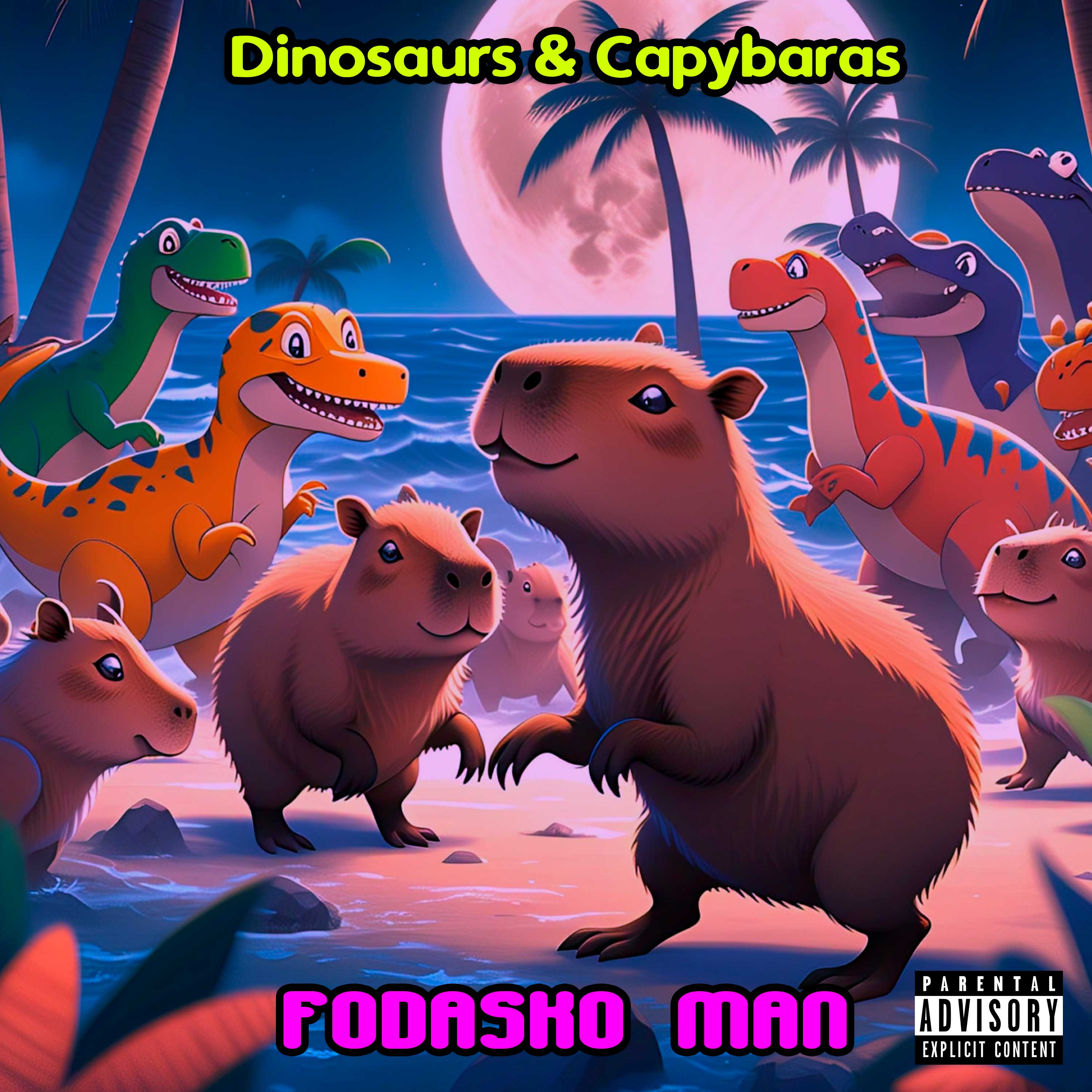Dinosaurs & Capybaras artwork