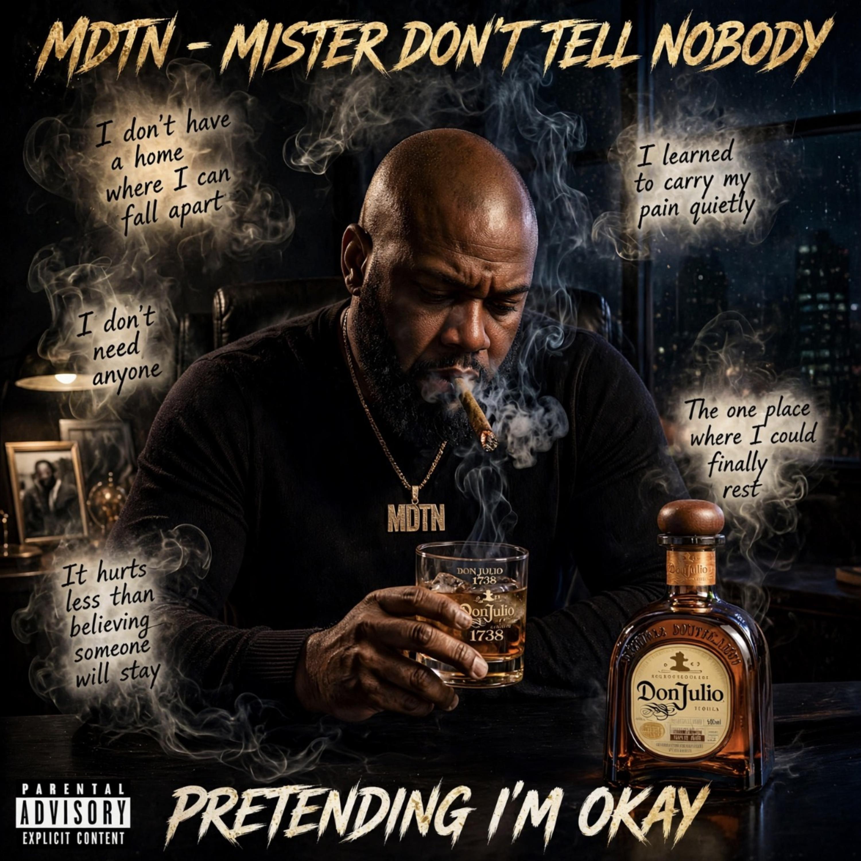 Pretending I’m Okay by Mister Dont Tell nobody cover art