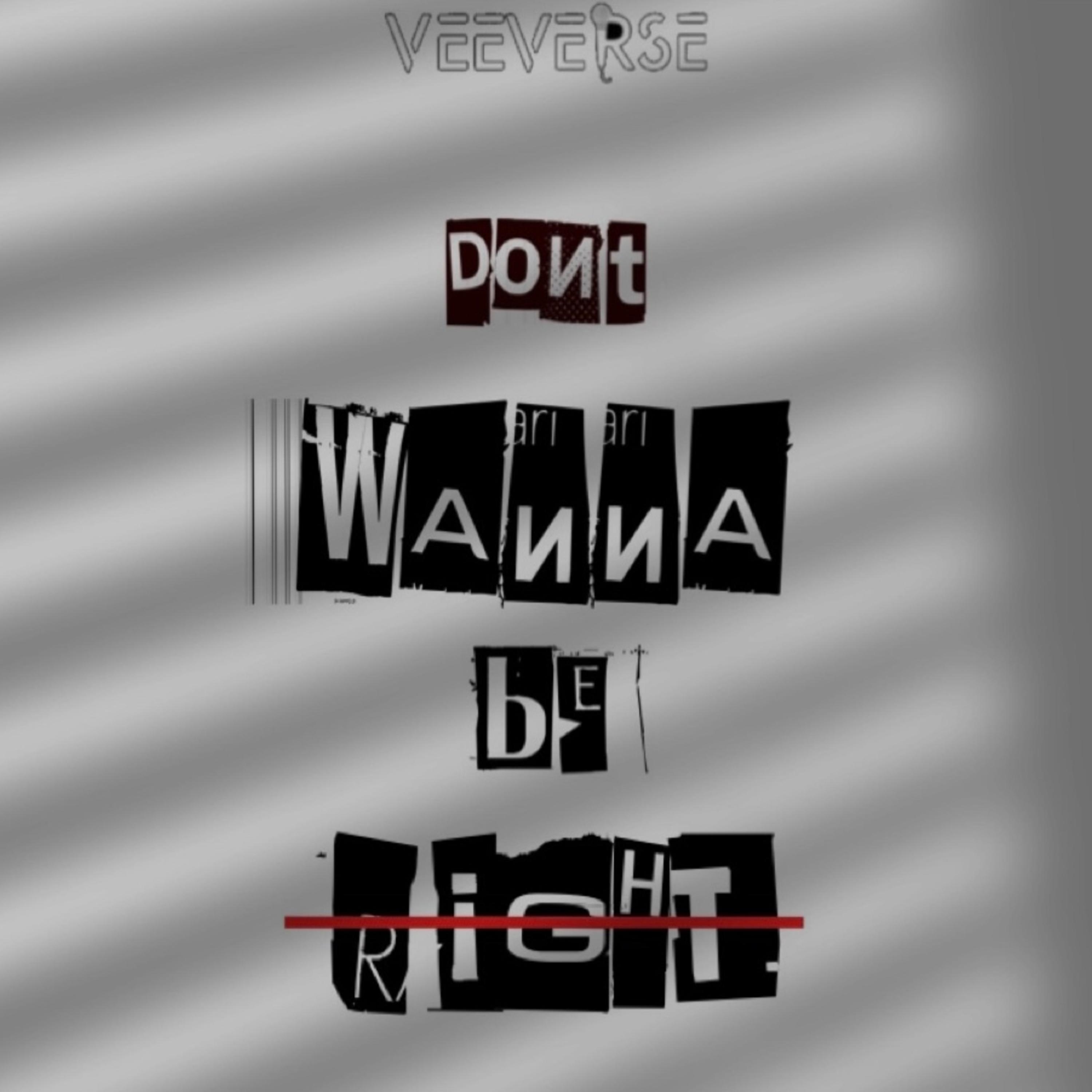Don't Wanna Be Right by VeeVerse cover art