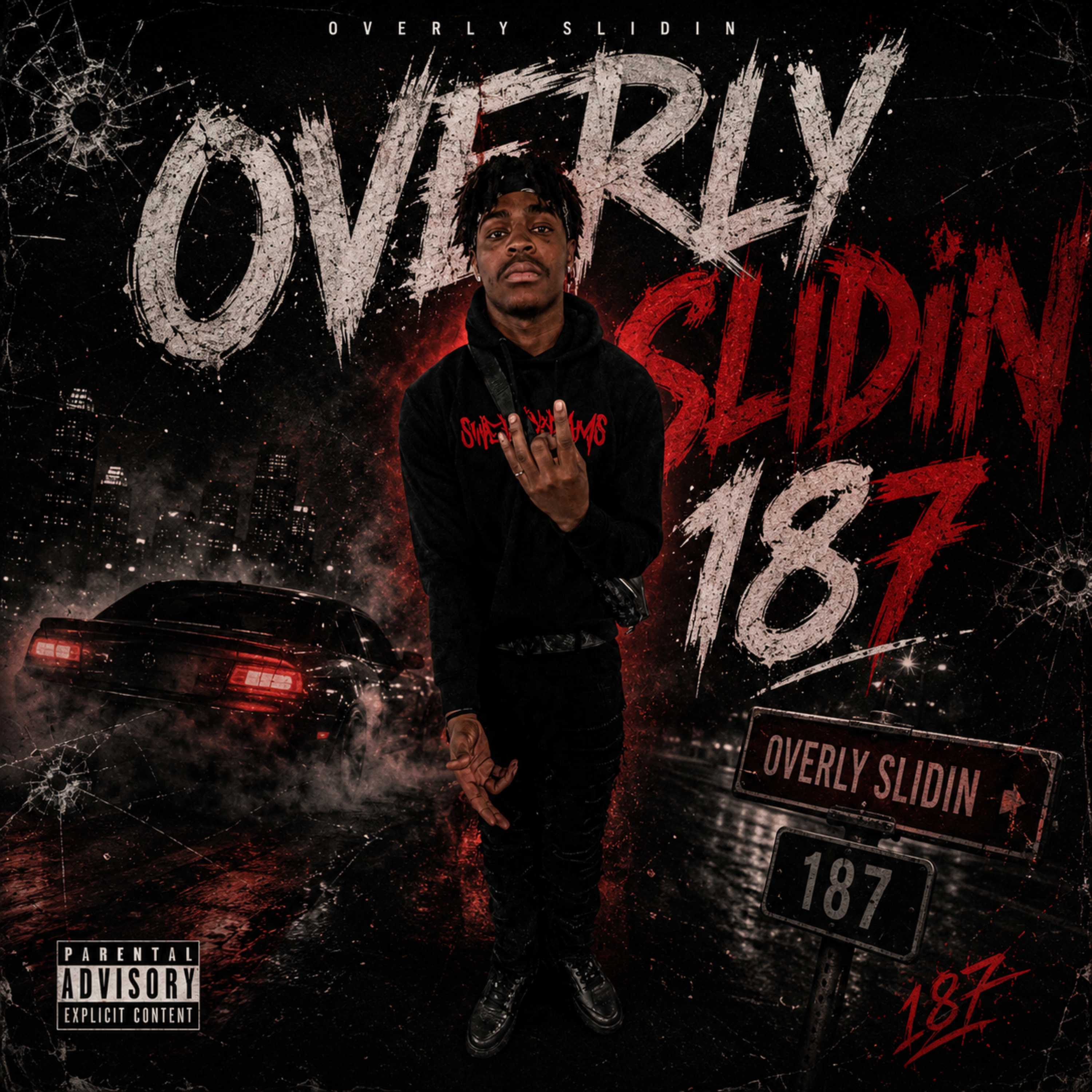 OVERLY SLIDIN 187 by BO55TOPP 5ANTANA cover art
