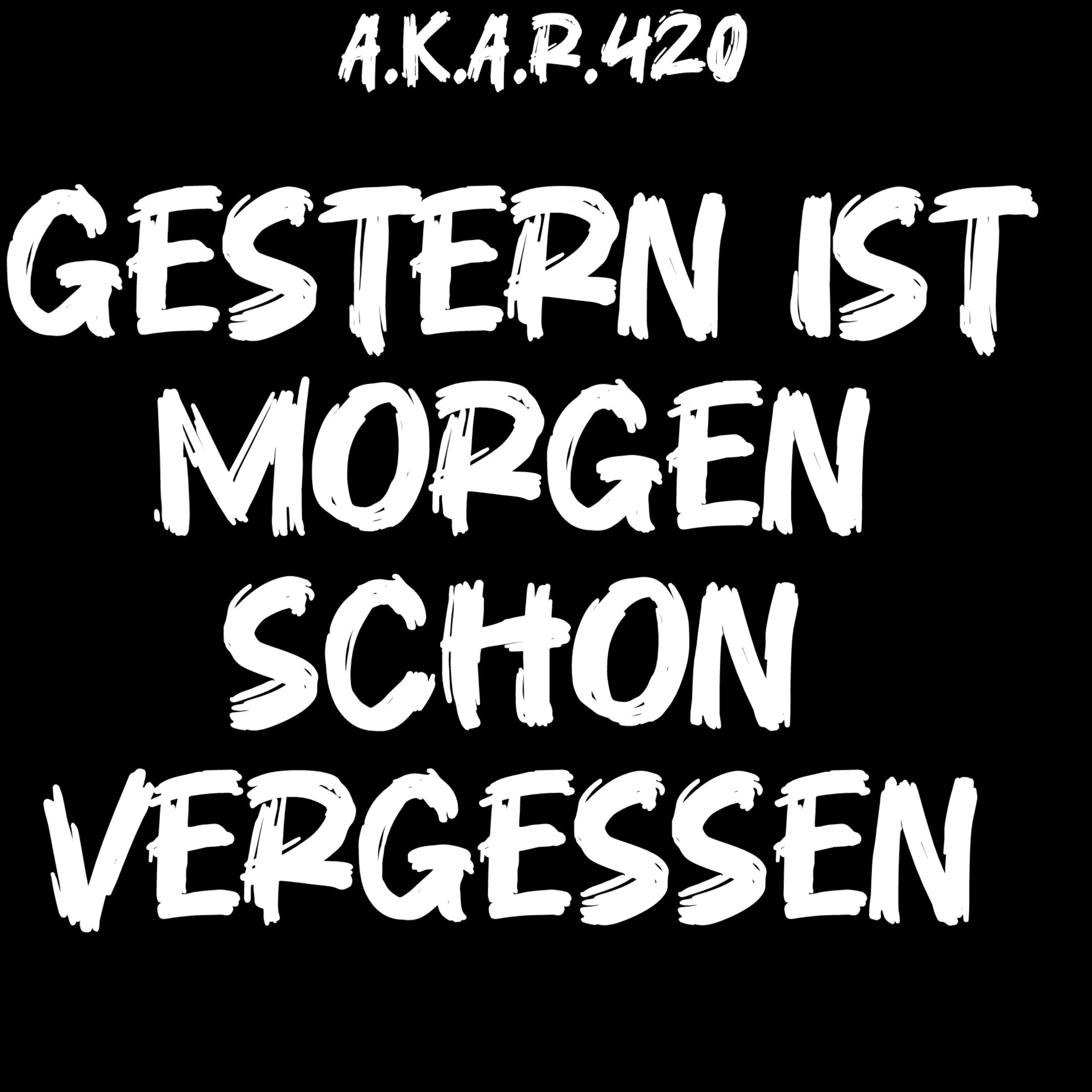 GESTERN IST MORGEN SCHON VERGESSEN artwork