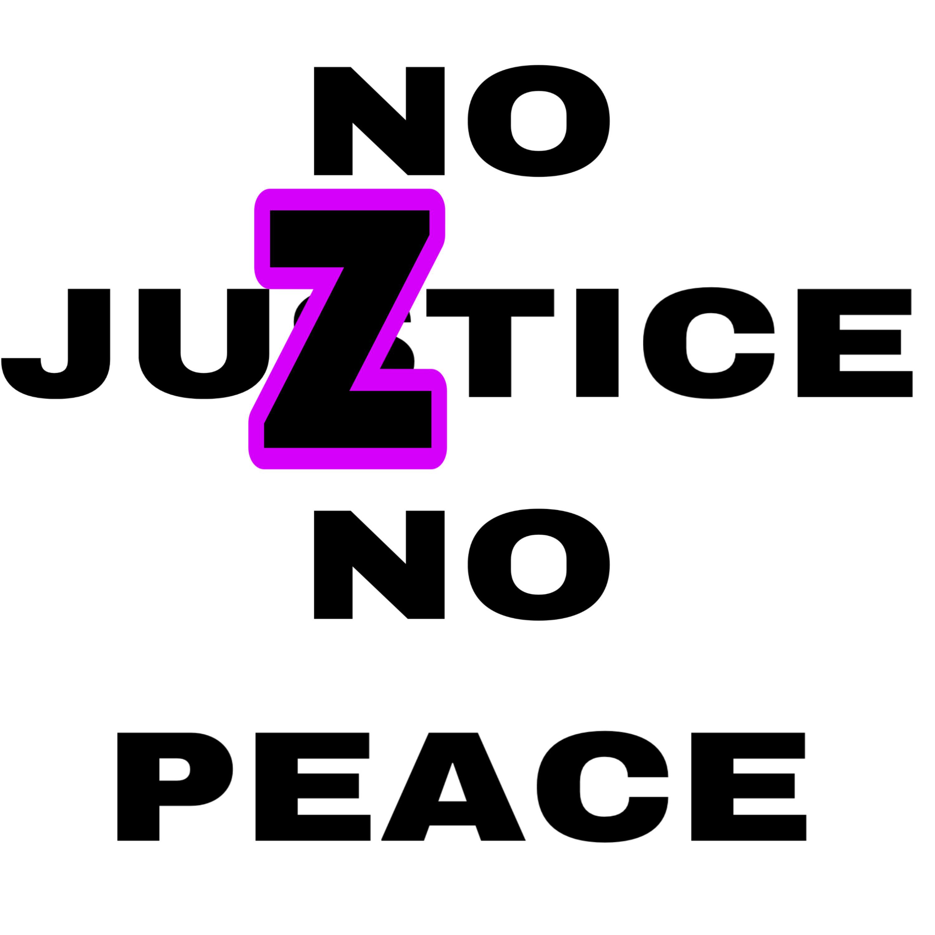 No Juztice No Peace artwork