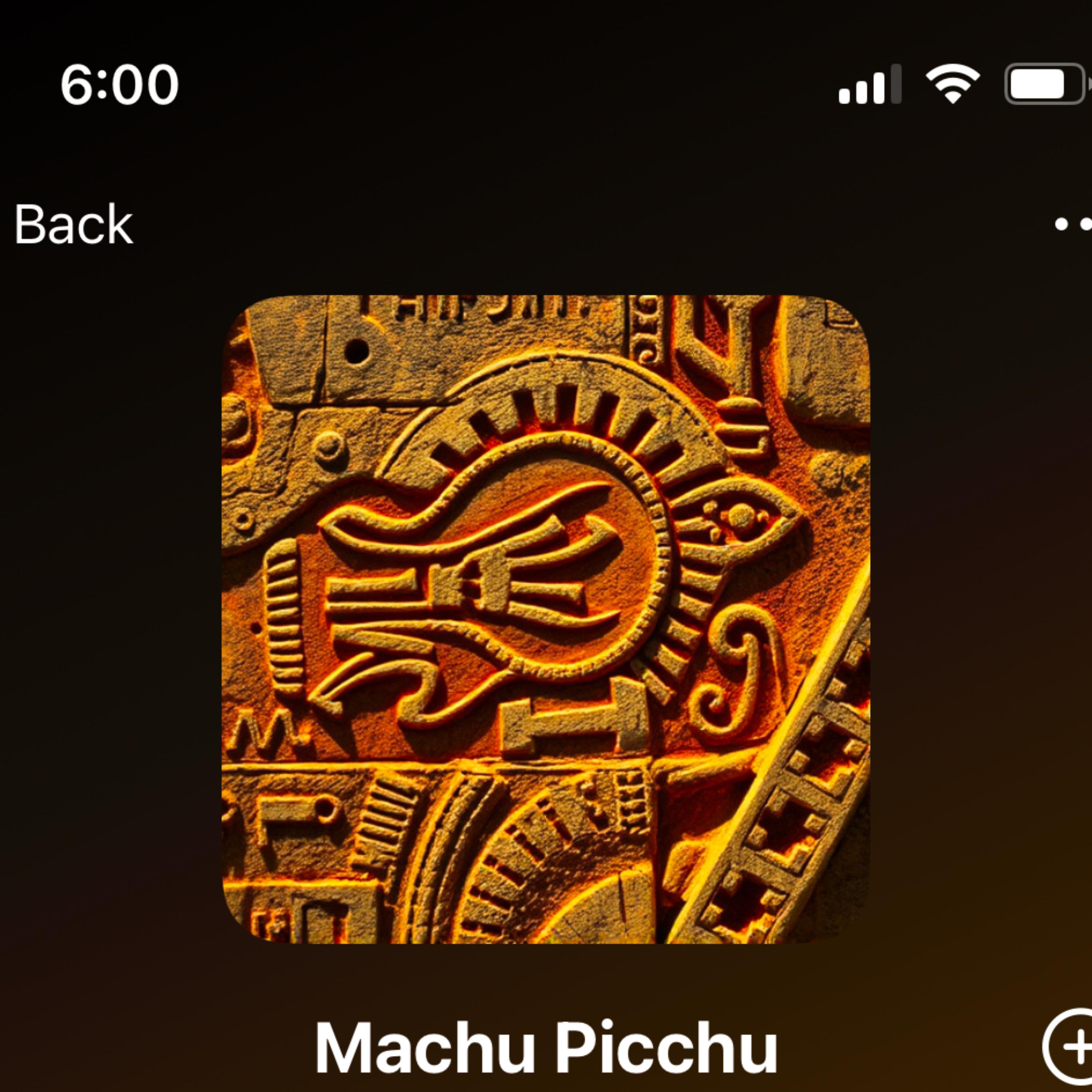Machu Picchu artwork