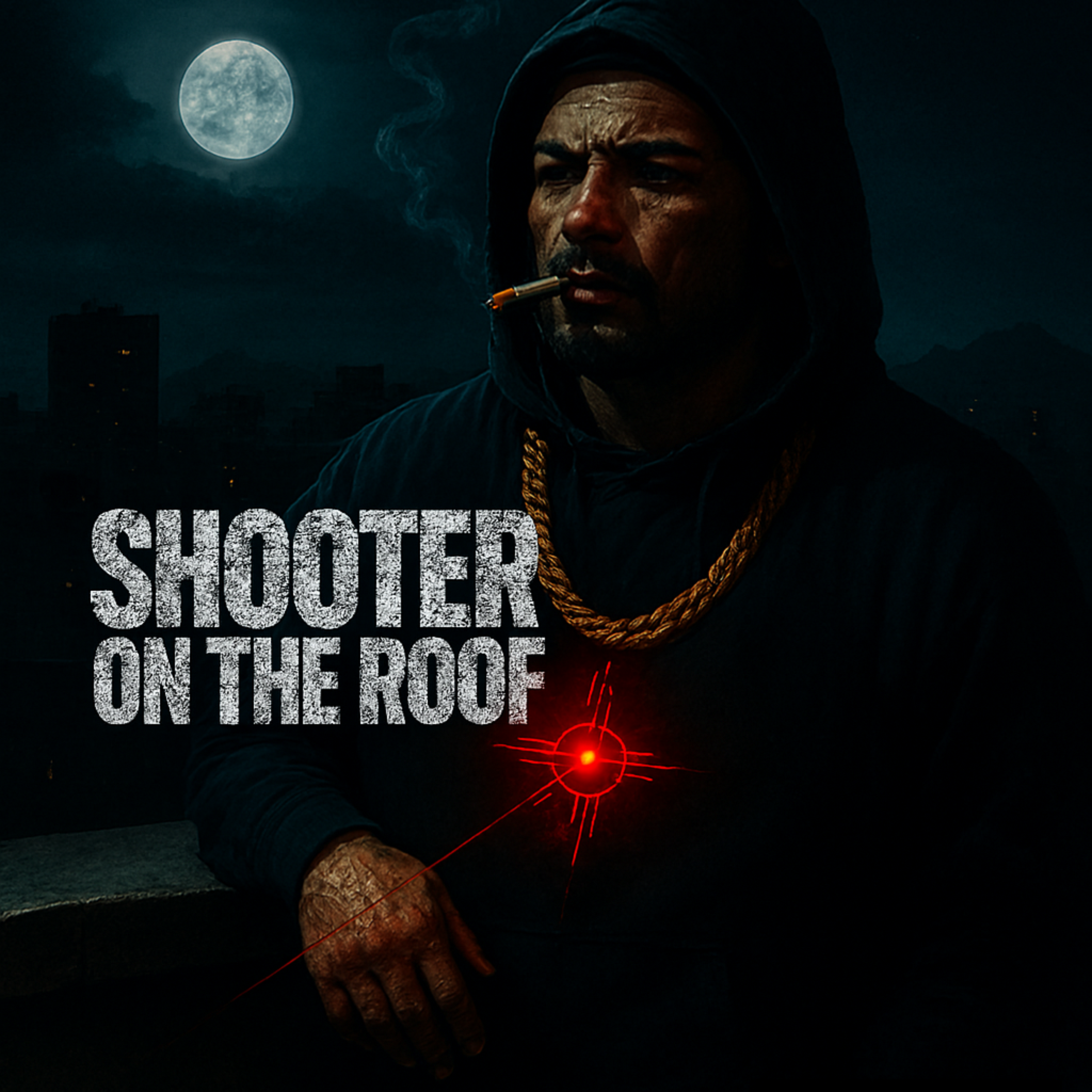 Shooter on the roof artwork