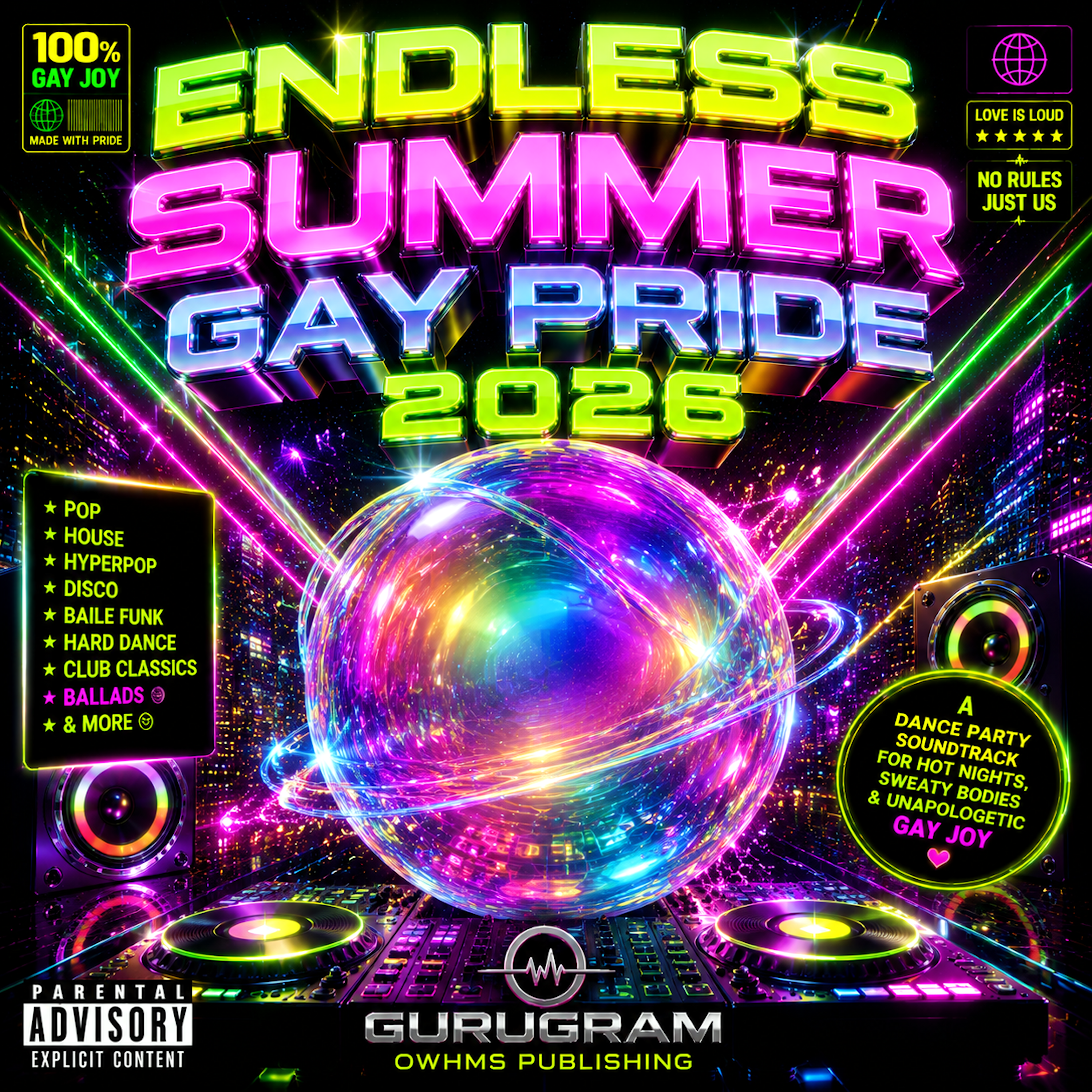ENDLESS SUMMER GAY PRIDE 2026 by GURUGRAM cover art