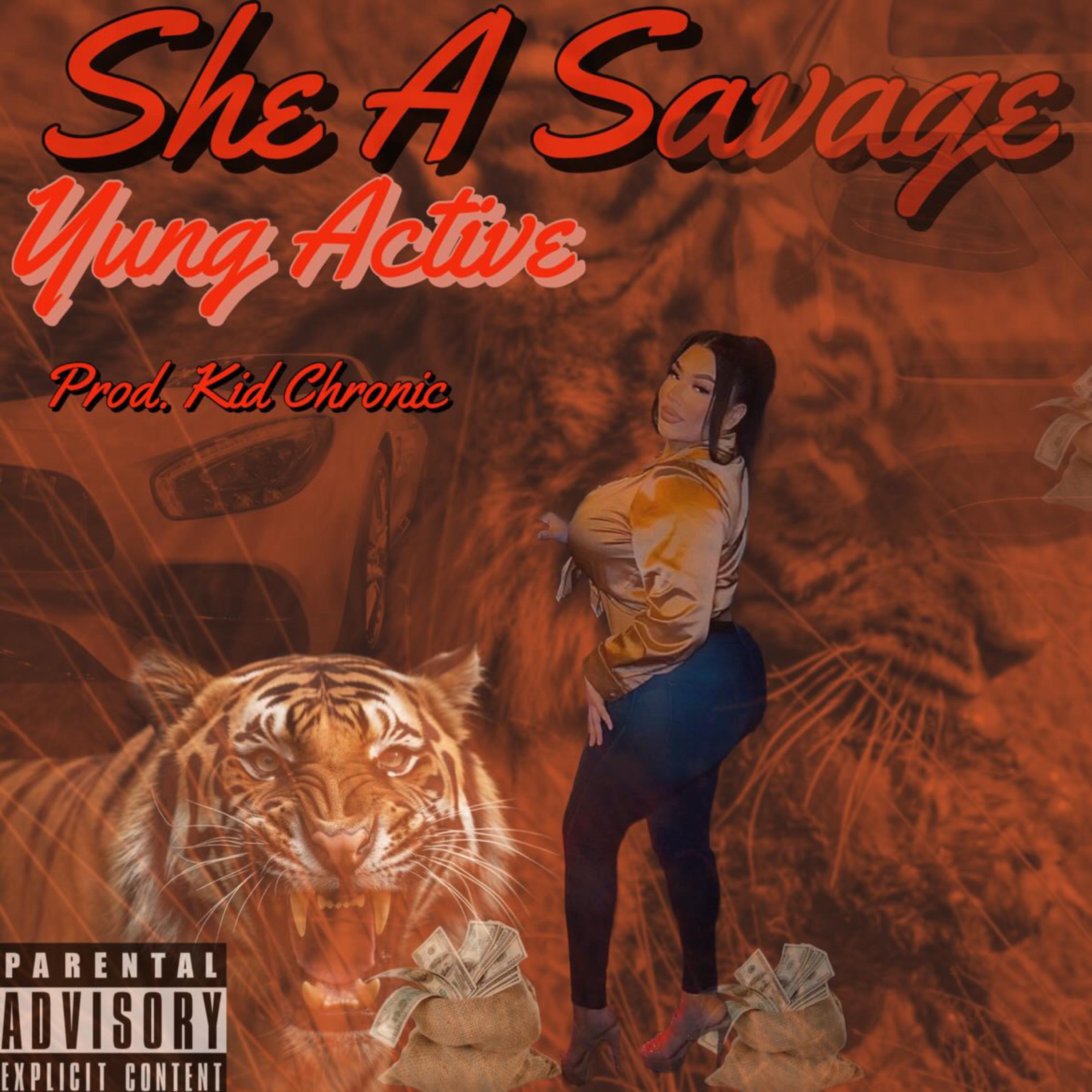 She A Savage by Yung Active cover art