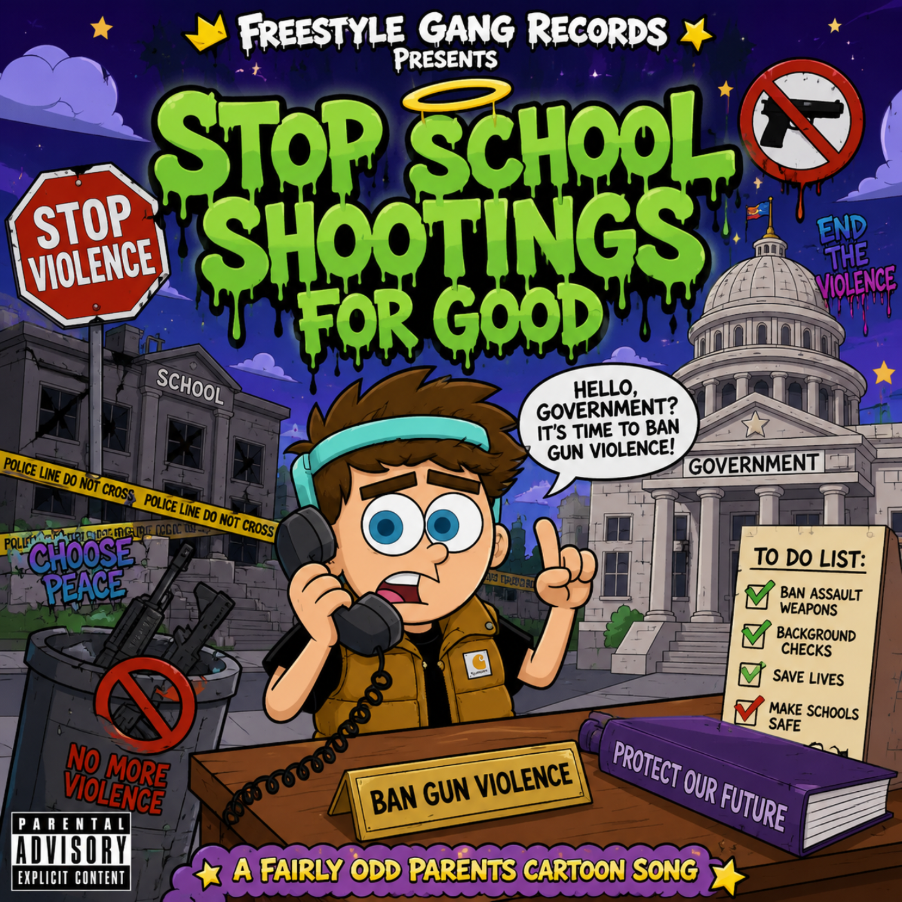 Stop School Shootings For Good by King Aidan cover art