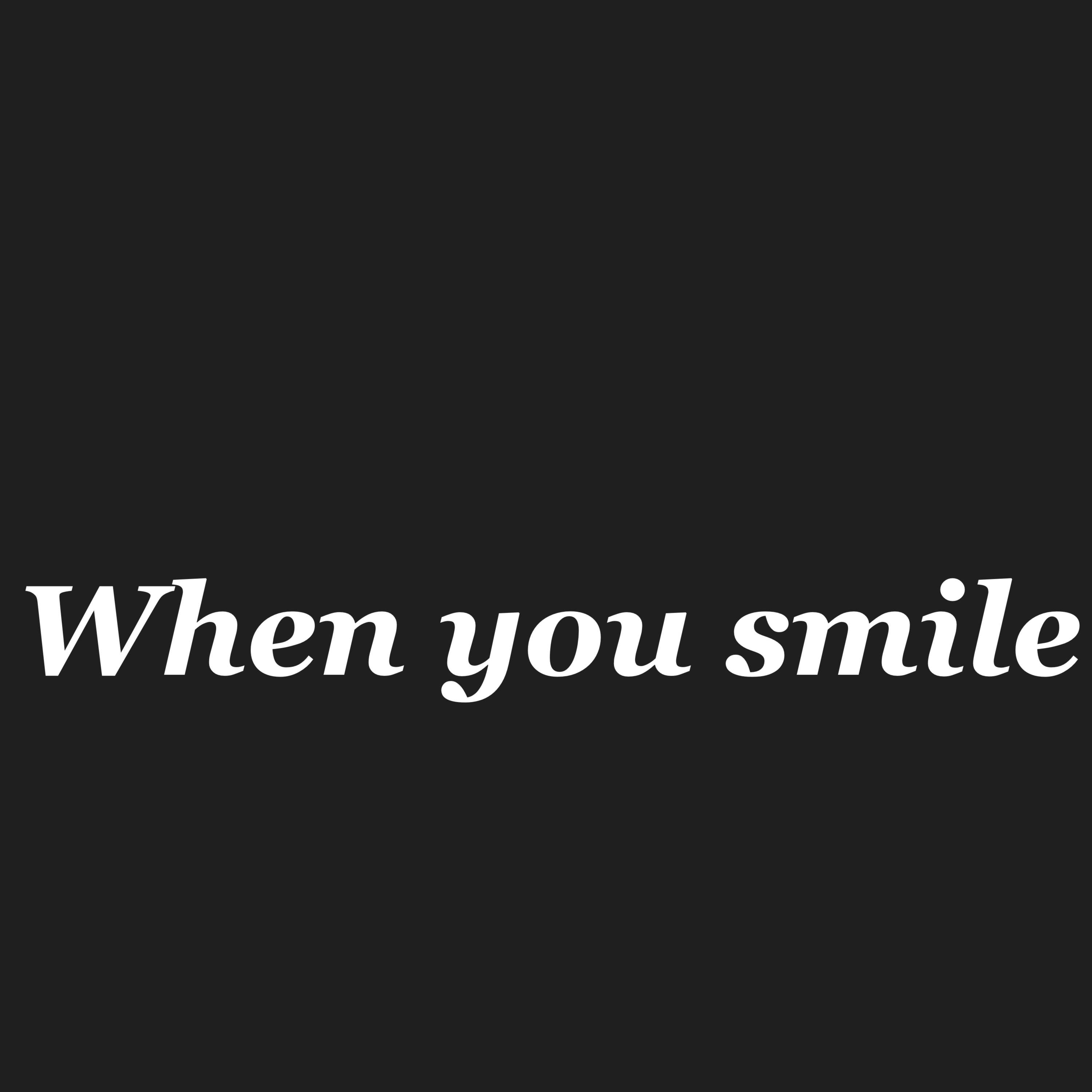 When you smile by Boujee Posel cover art