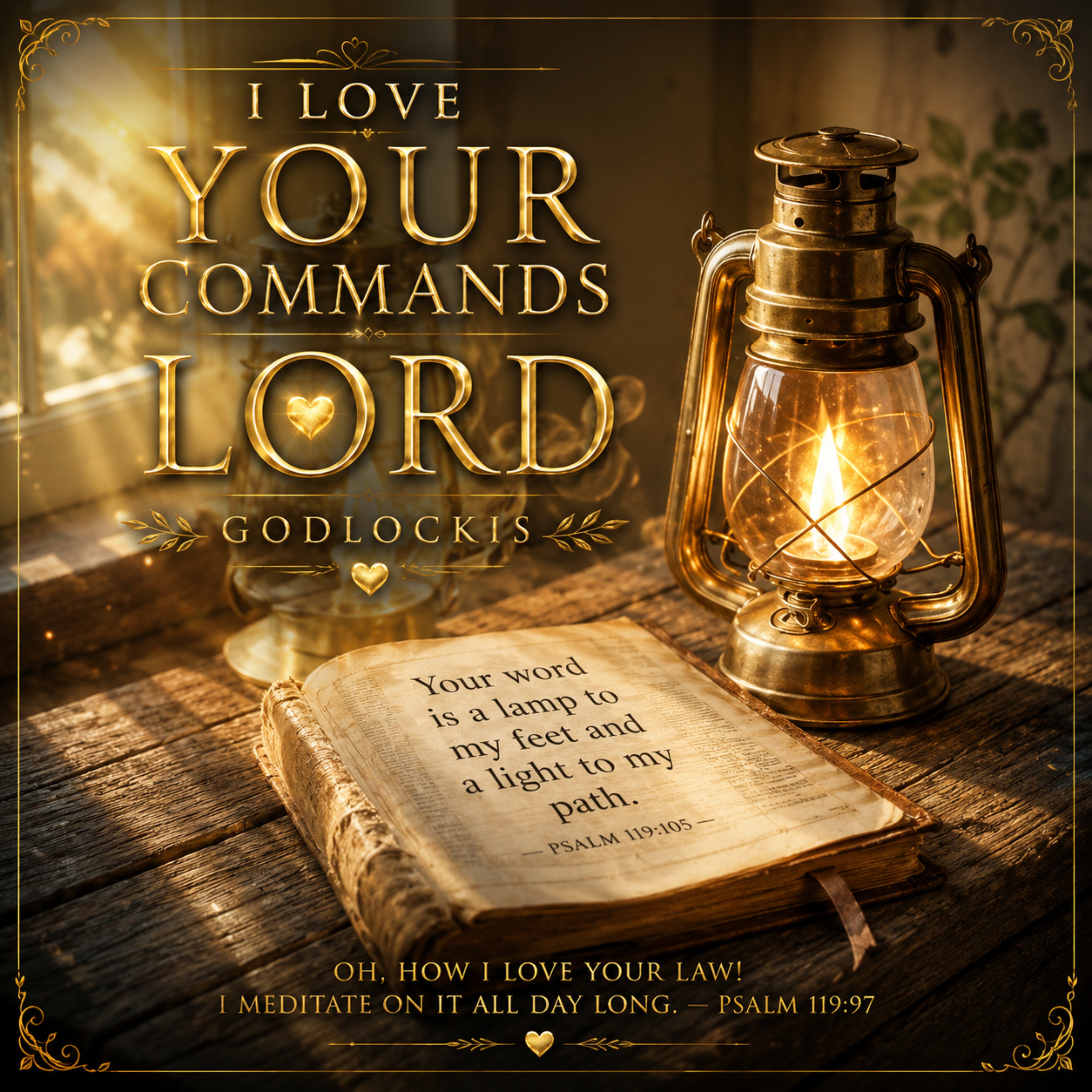 I love Your commands Lord by Godlockis cover art