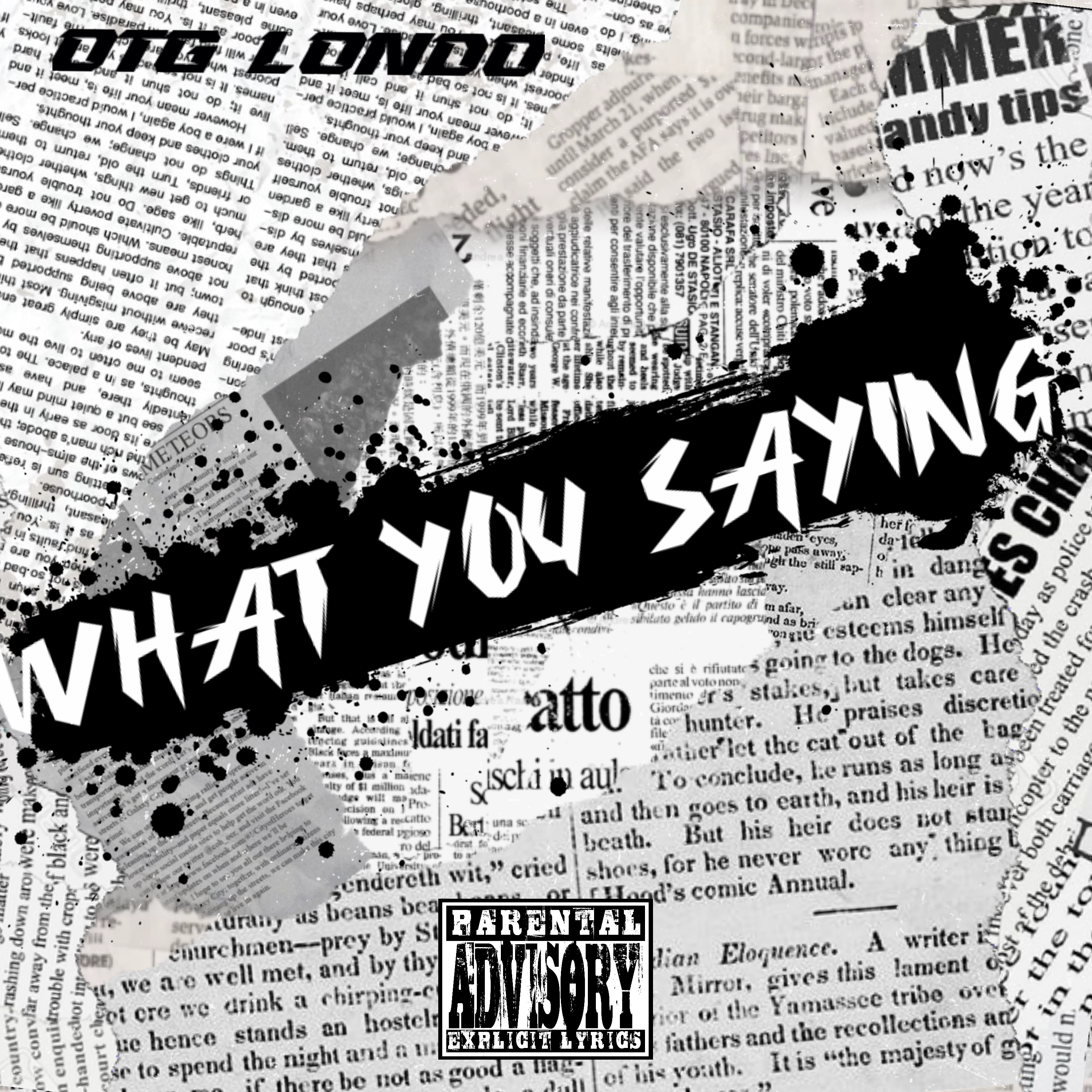 What You Saying artwork