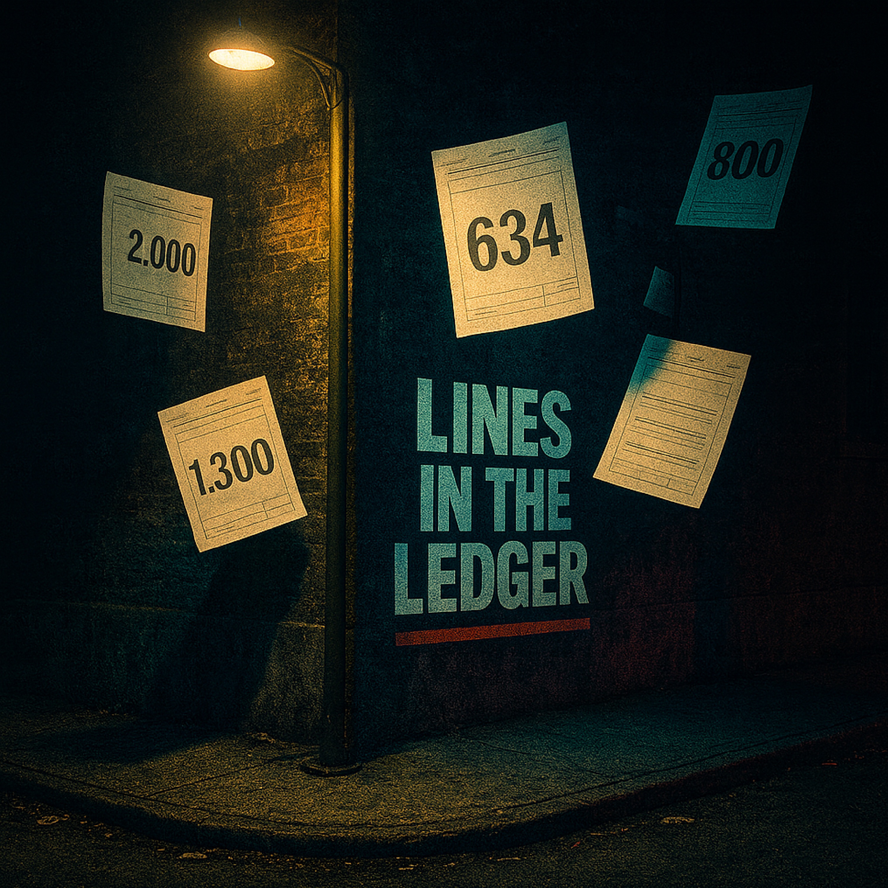 LINES IN THE LEDGER artwork