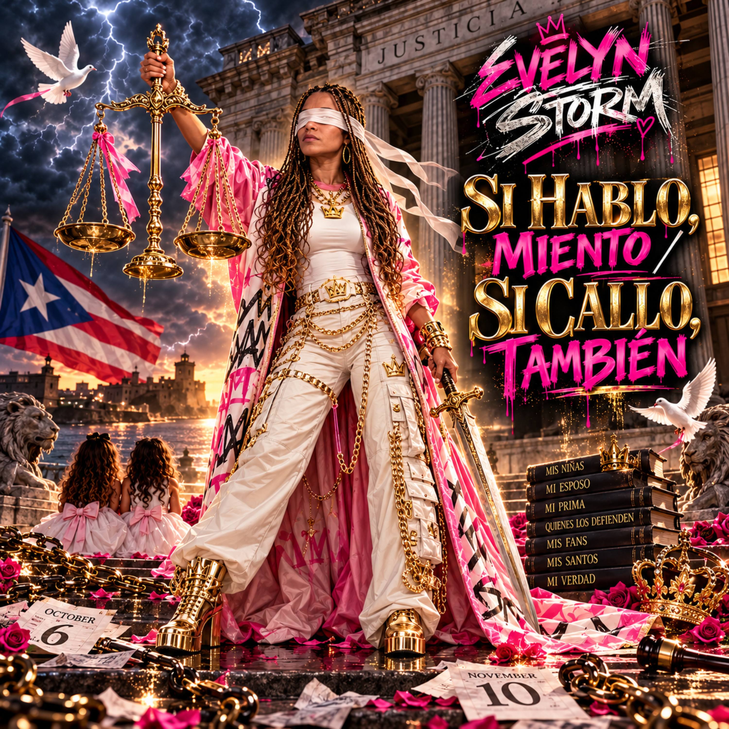 “SI HABLO, MIENTO / SI CALLO, TAMBIÉN” by Evelyn Storm cover art