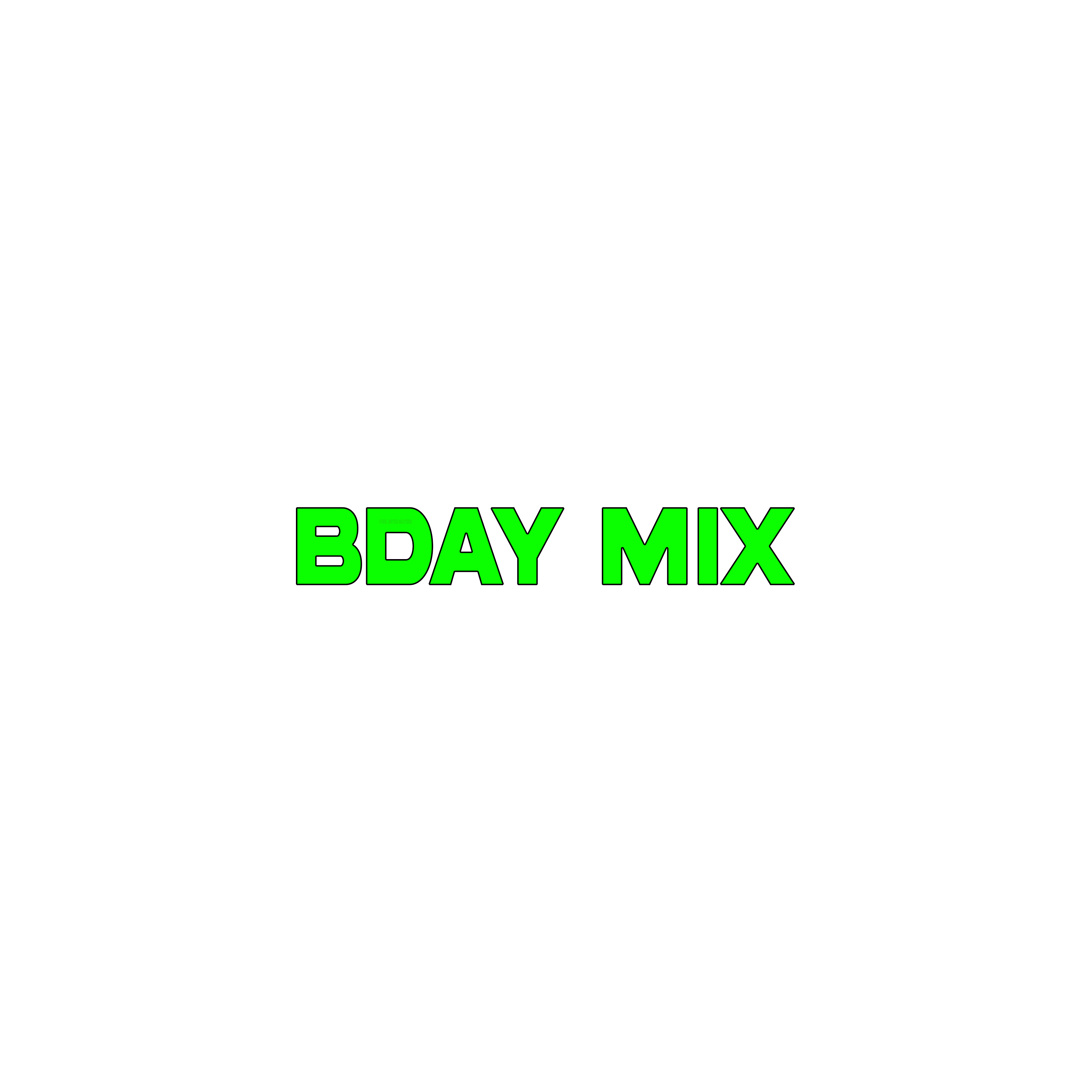 bday mix artwork